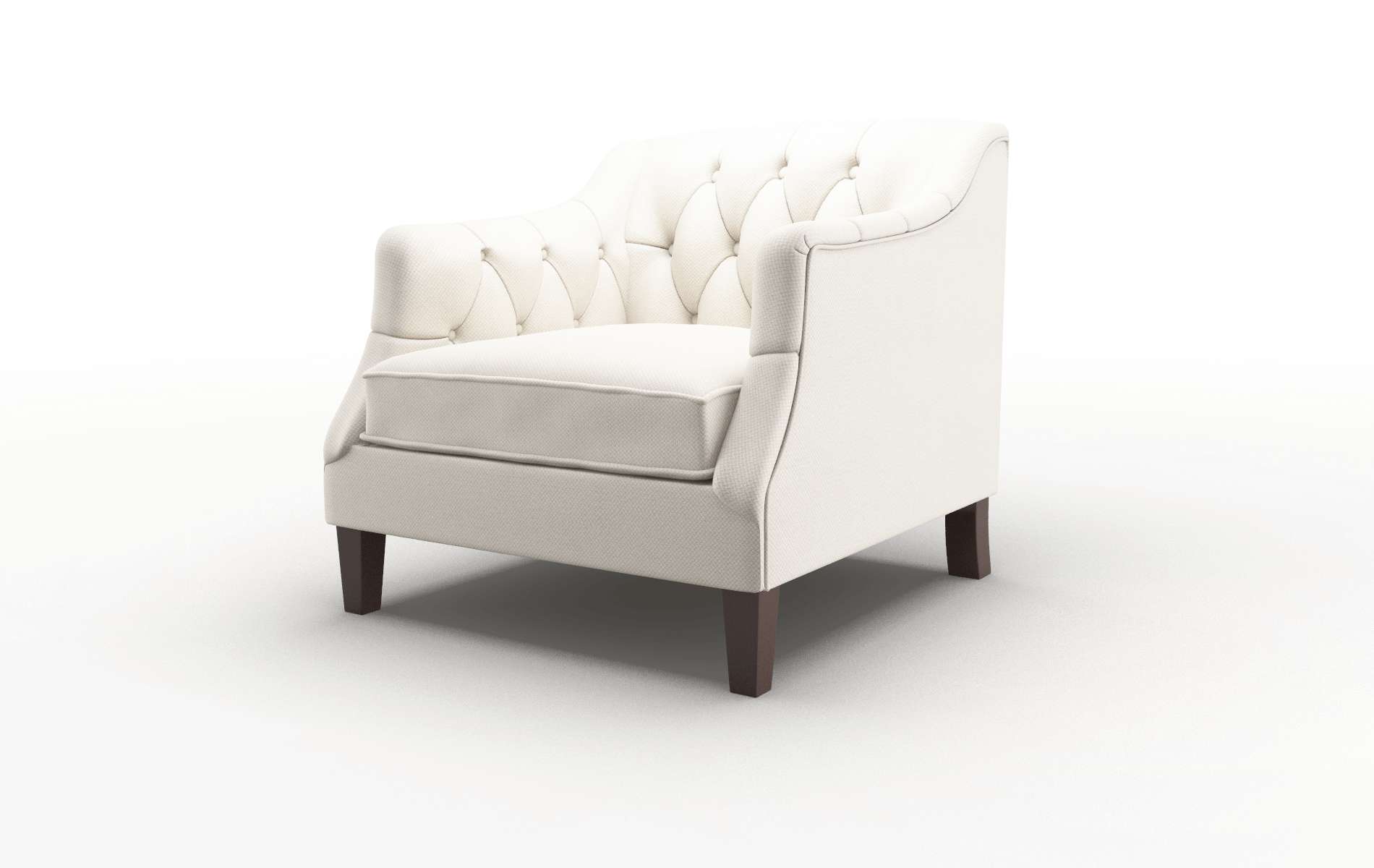 Shiraz Malibu Linen Chair espresso legs 4