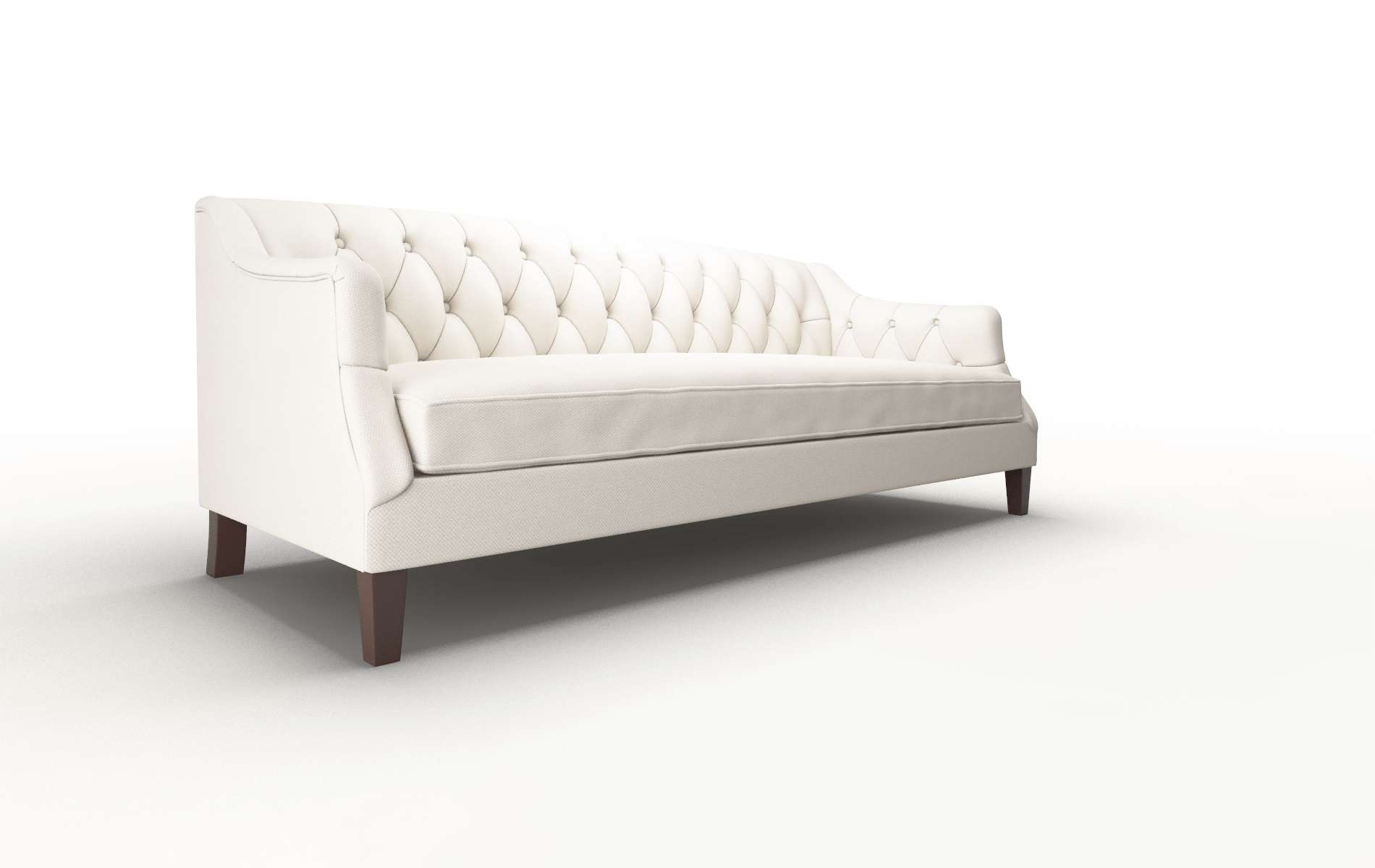 Shiraz Malibu Linen Sofa espresso legs 2