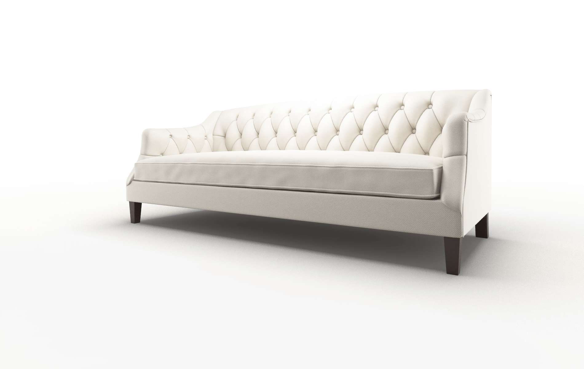 Shiraz Malibu Linen Sofa espresso legs 4