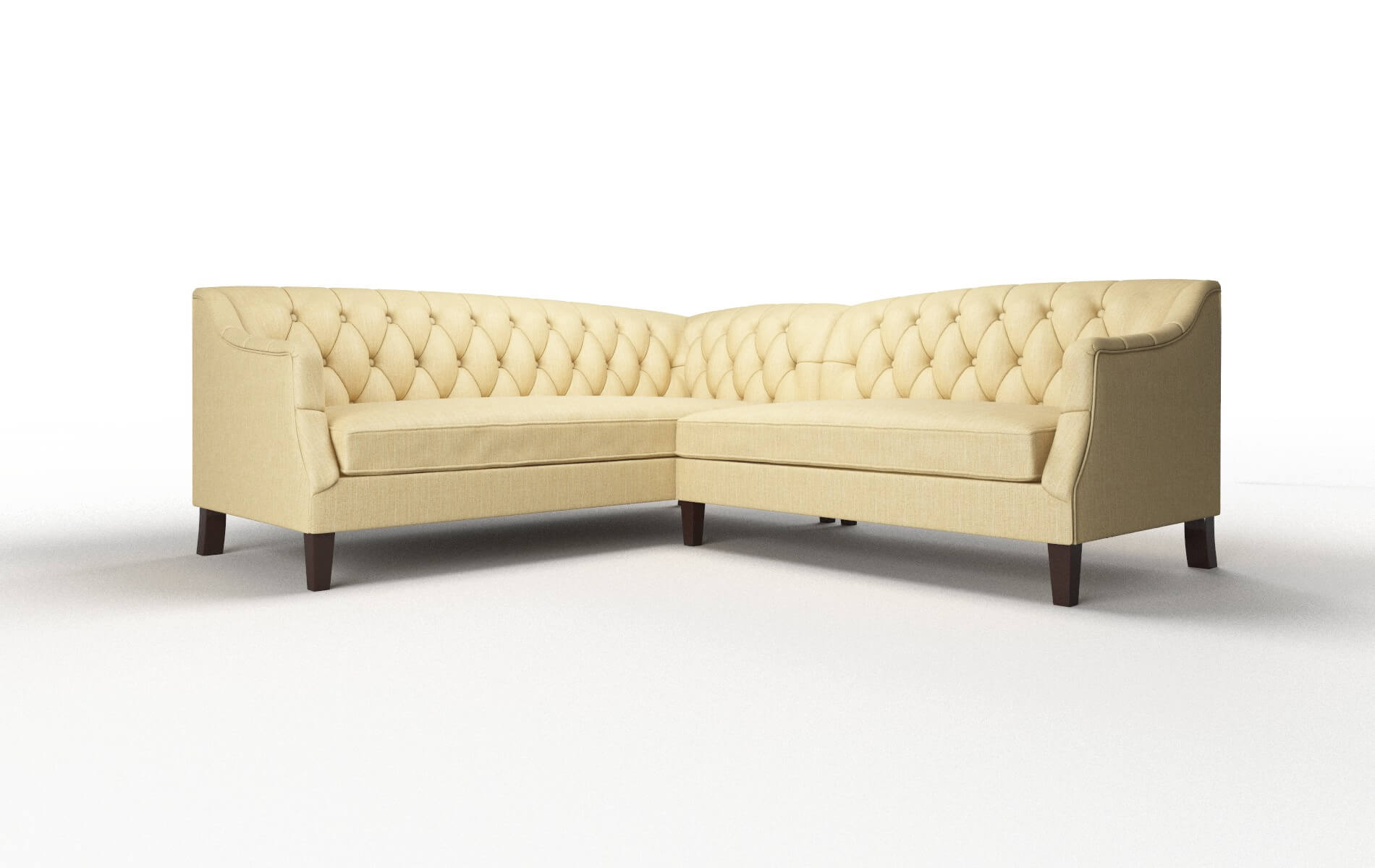 Shiraz Malibu Maize Sectional espresso legs 1