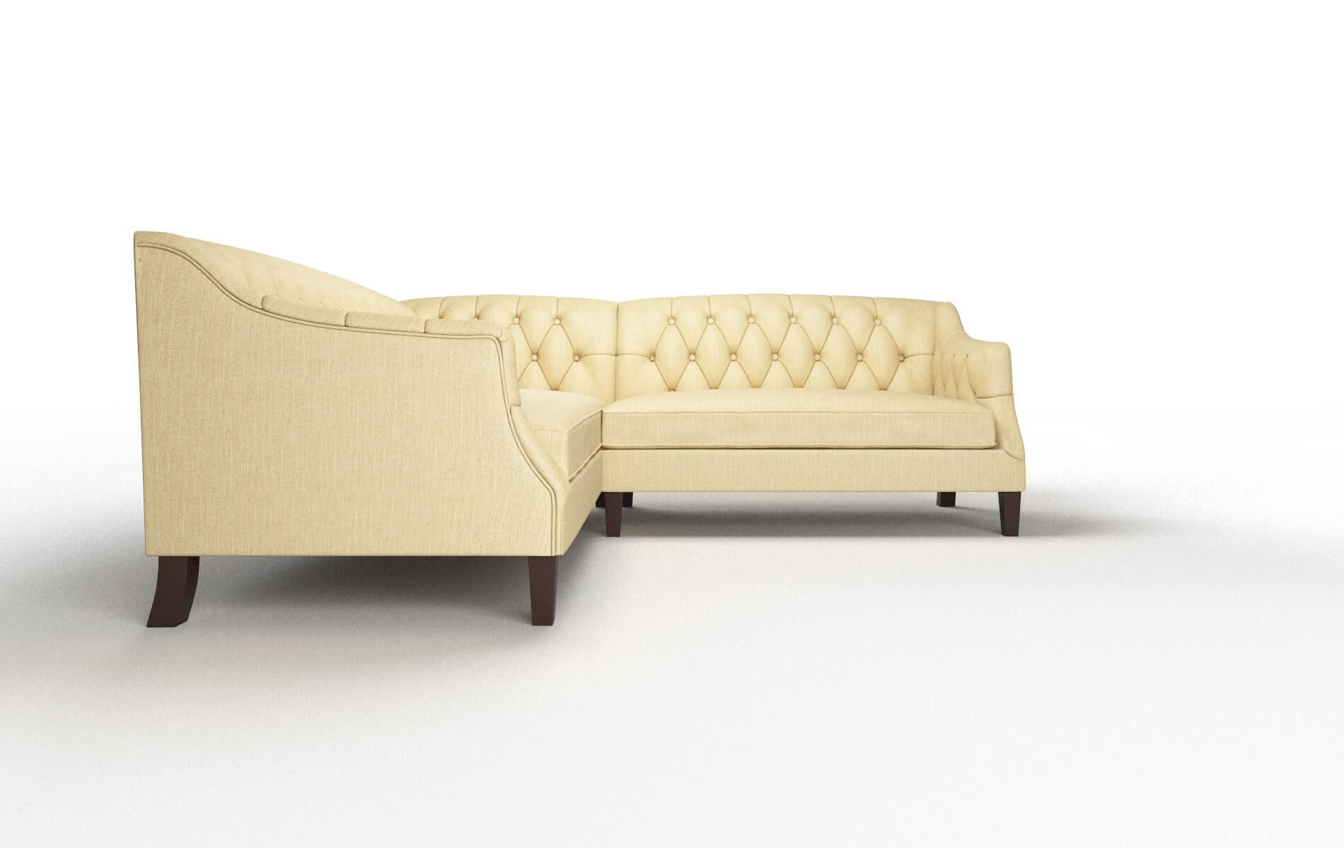 Shiraz Malibu Maize Sectional espresso legs 2