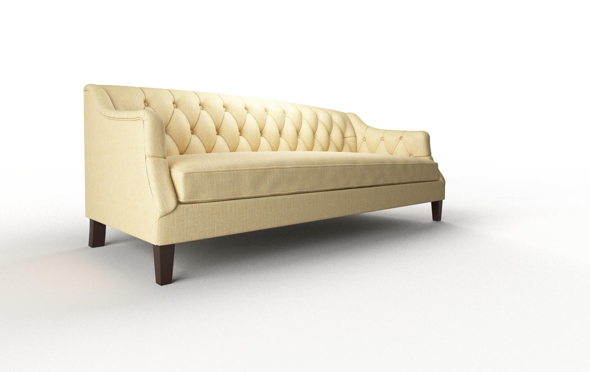 Shiraz Malibu Maize Sofa espresso legs 2