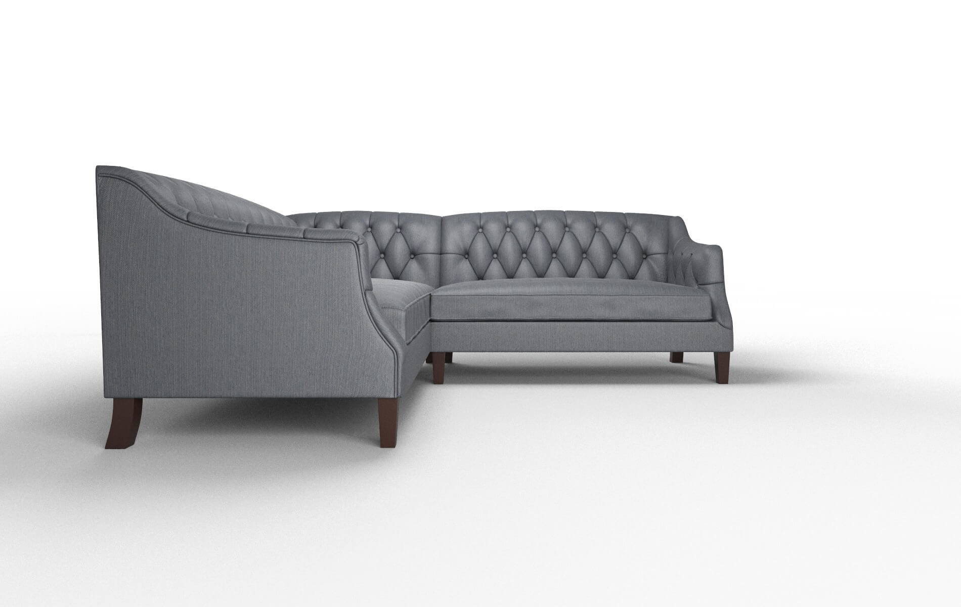 Shiraz Malibu Sea Sectional espresso legs 2