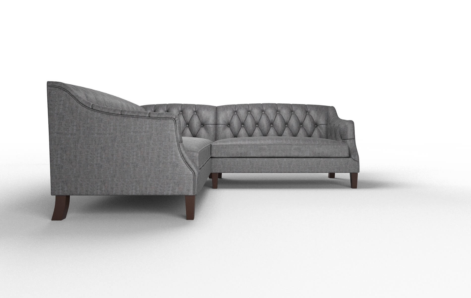 Shiraz Marcy Baltic Sectional espresso legs 2