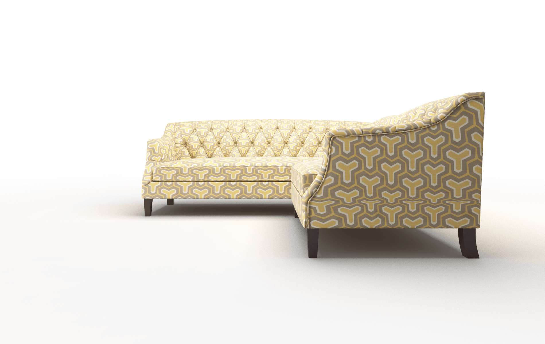 Shiraz Merci Dijon Sectional espresso legs 5