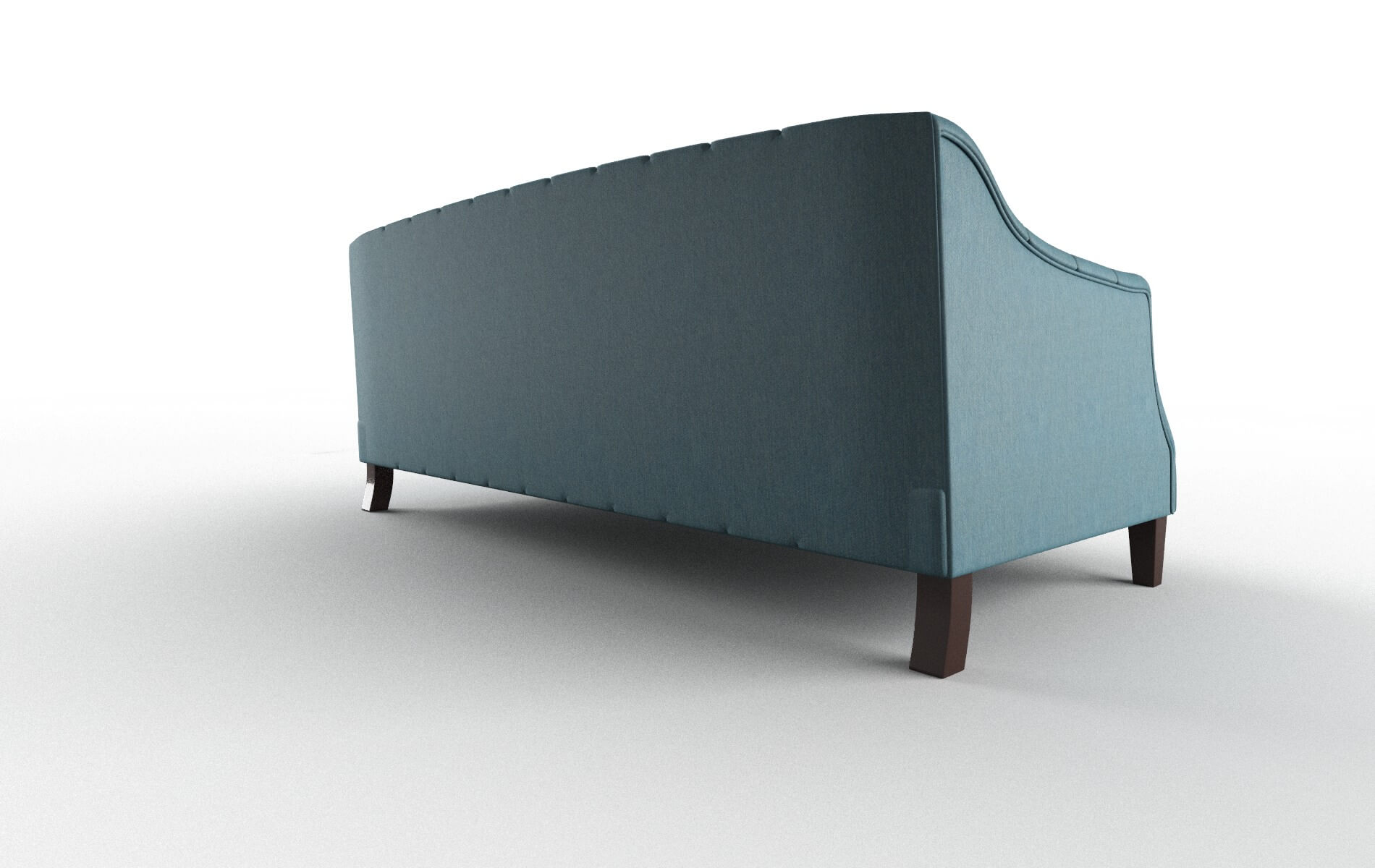 Shiraz Merit Peacock Sofa espresso legs 5