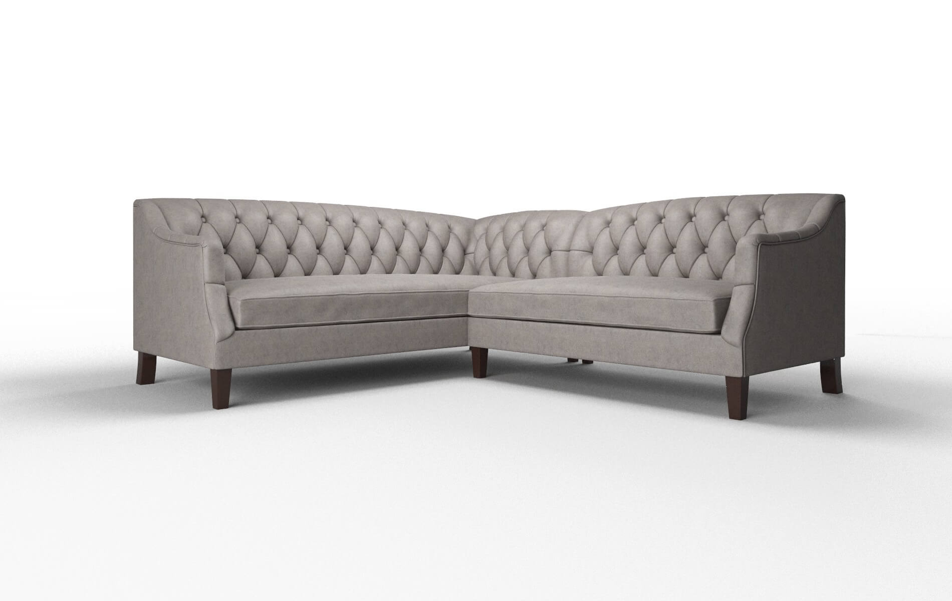 Shiraz Noble Otter Sectional espresso legs 1