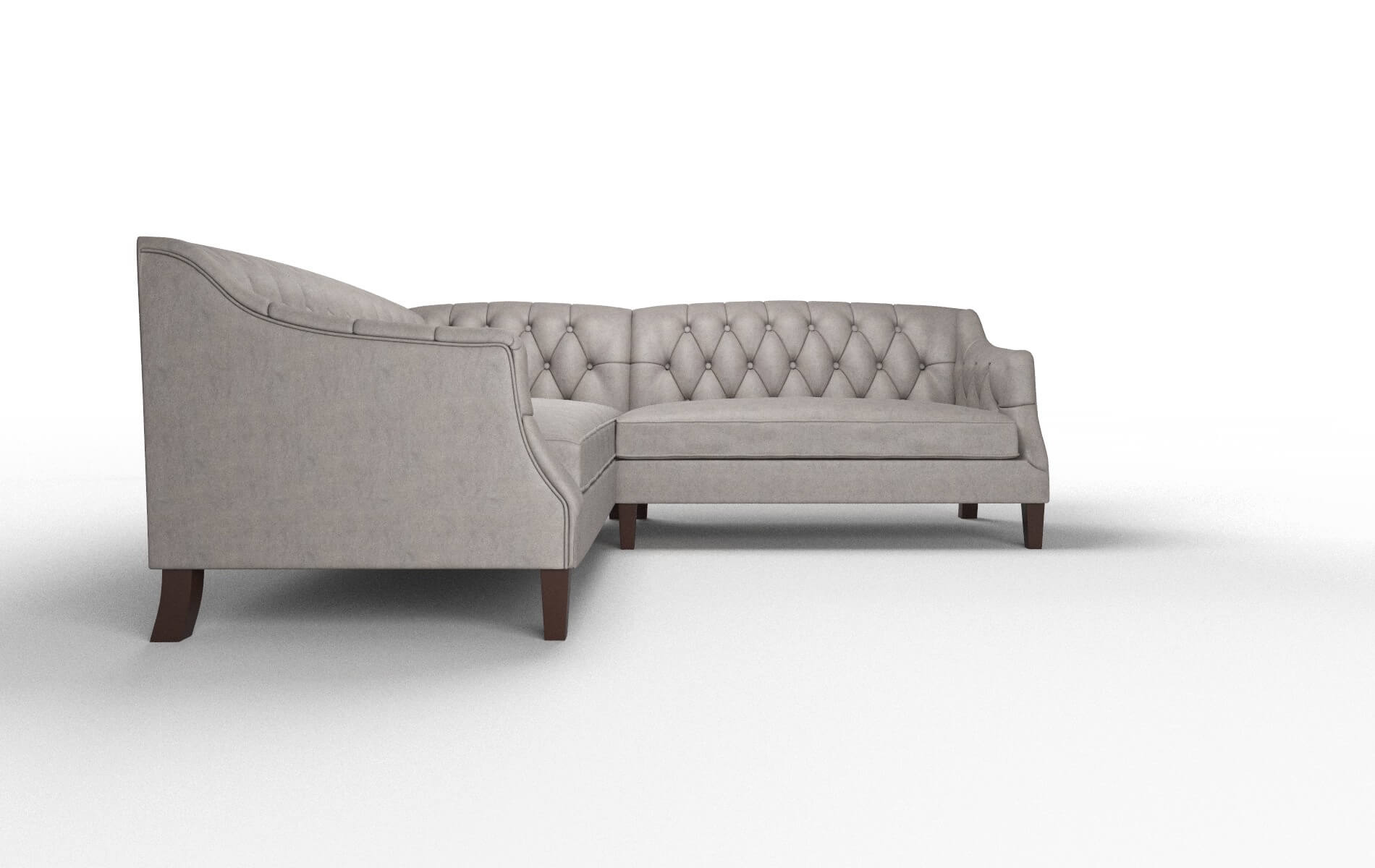 Shiraz Noble Otter Sectional espresso legs 2