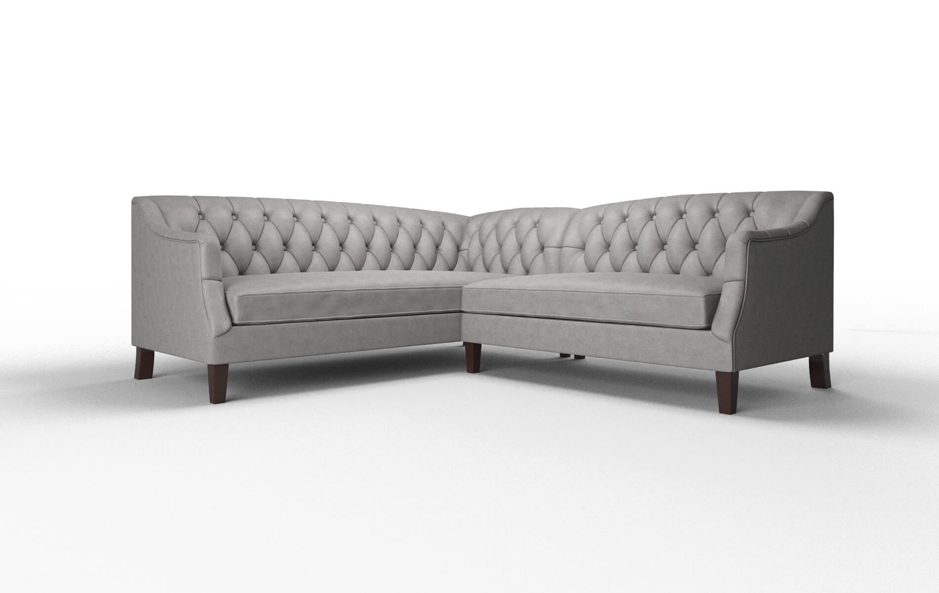 Shiraz Noble Smoke Sectional espresso legs 1