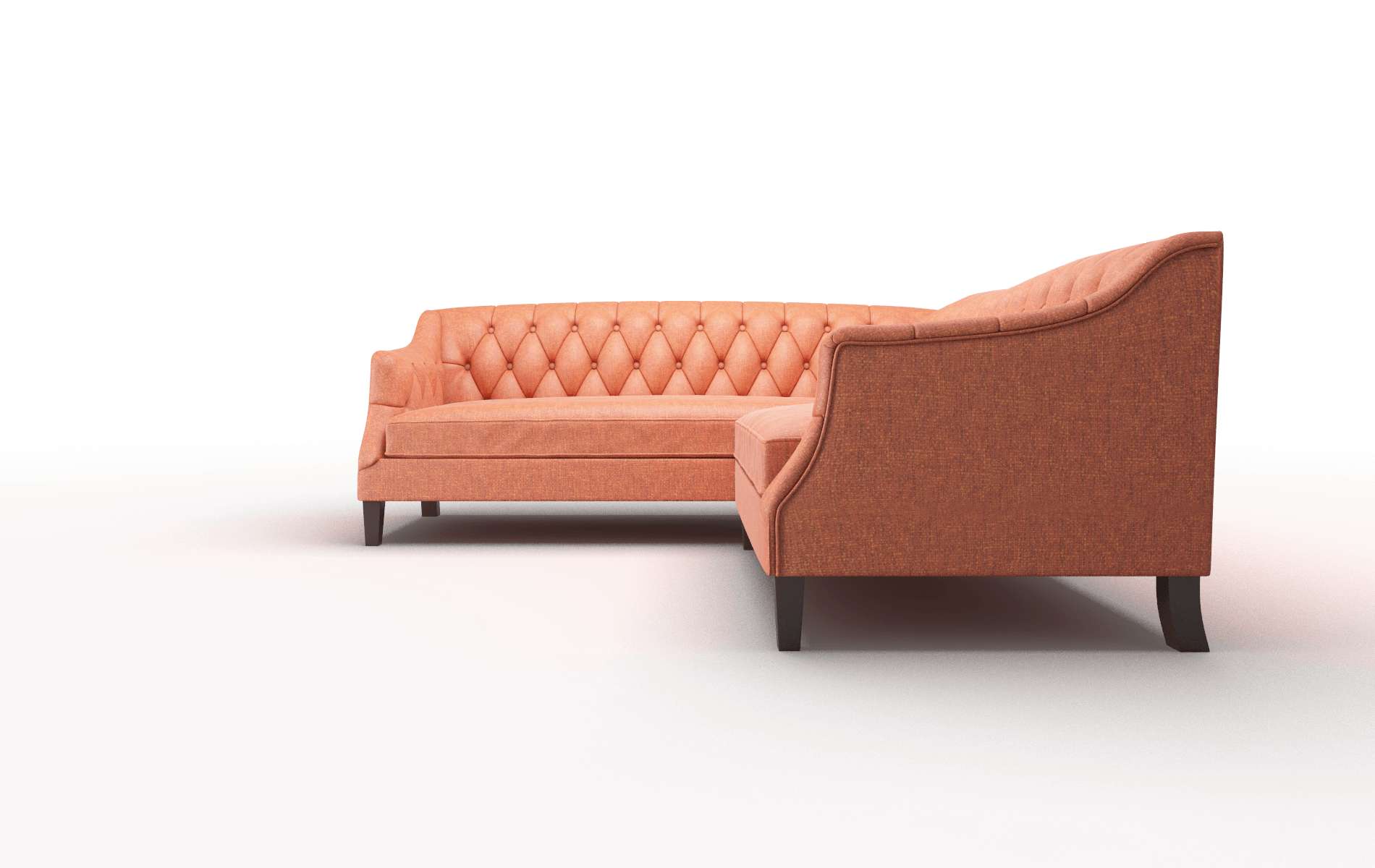 Shiraz Notion Tang Sectional espresso legs 5