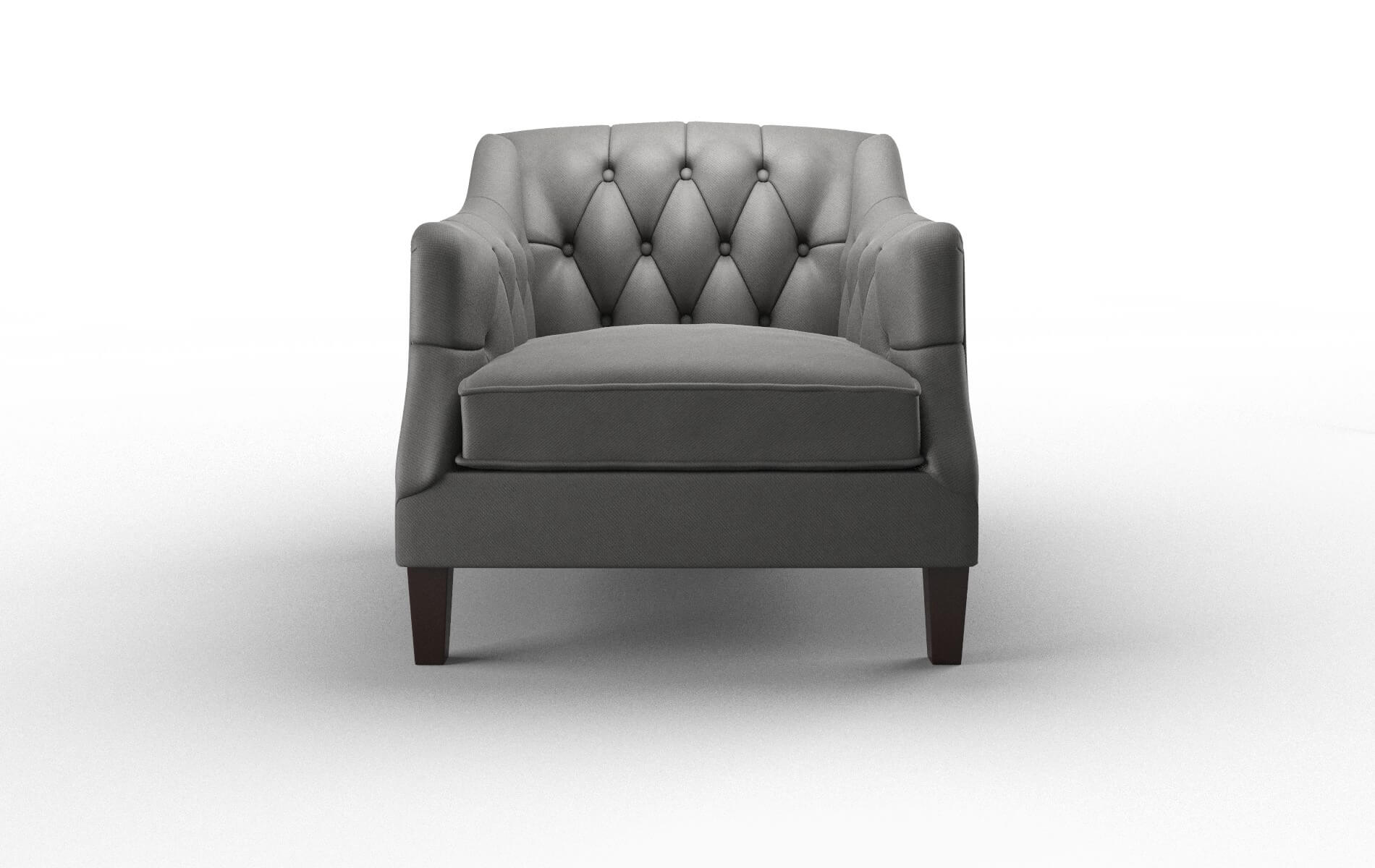 Shiraz Oakley Charcoal Chair espresso legs 1