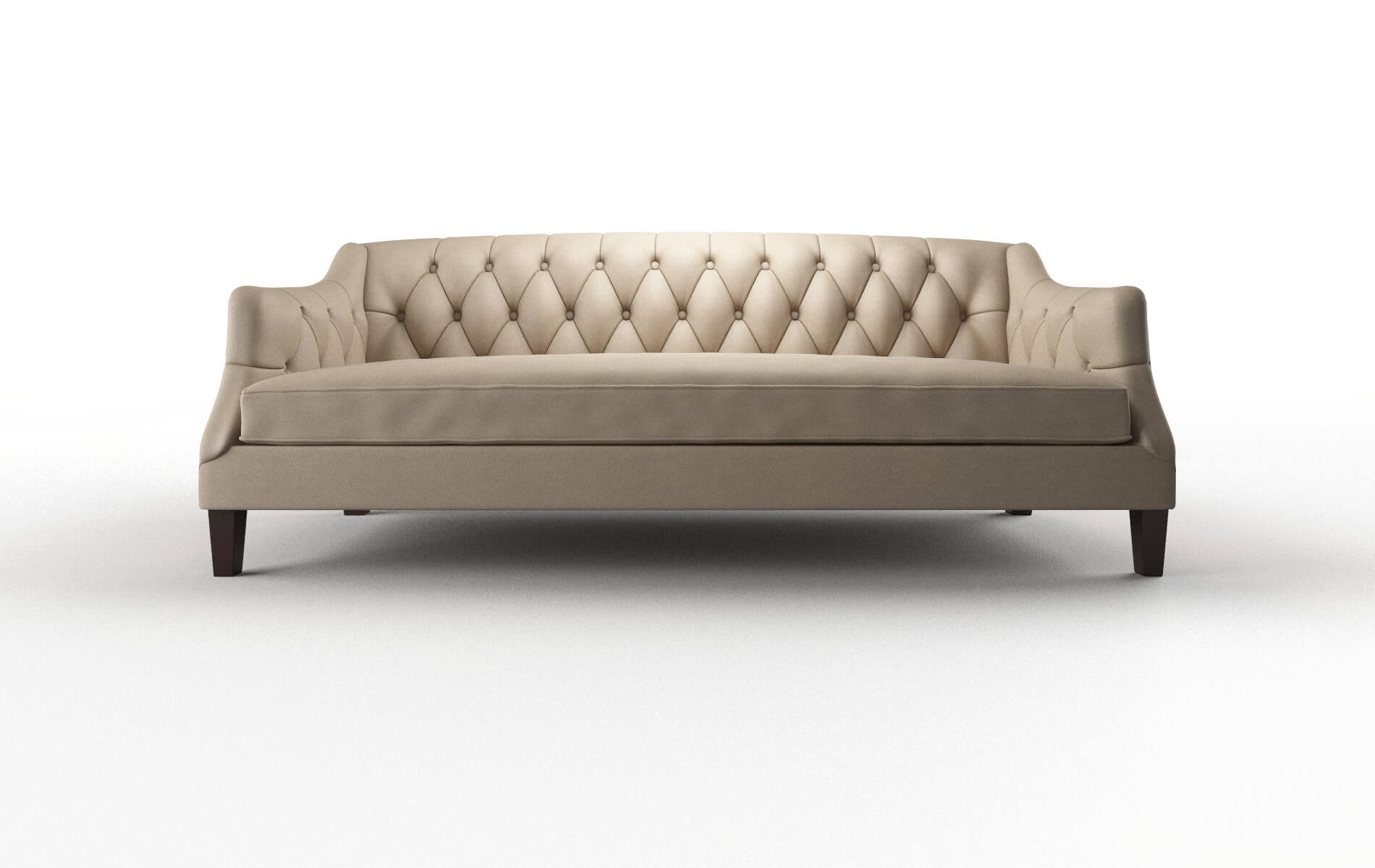 Shiraz Oakley Taupe Sofa espresso legs 1