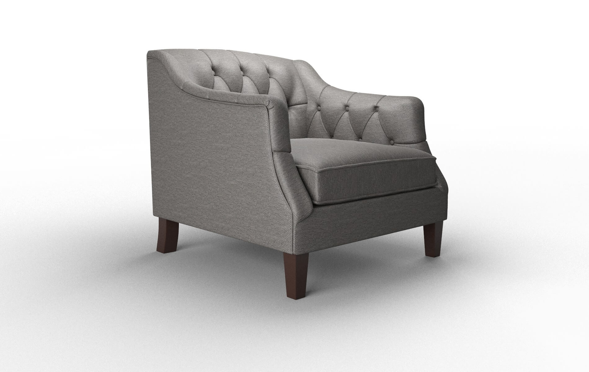 Shiraz Oscar Grey Chair espresso legs 2