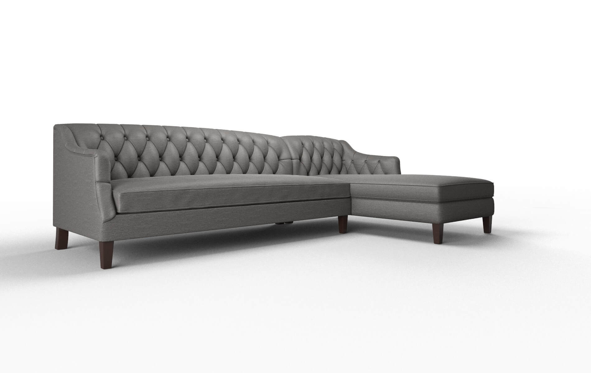 Shiraz Oscar Grey Panel espresso legs 2