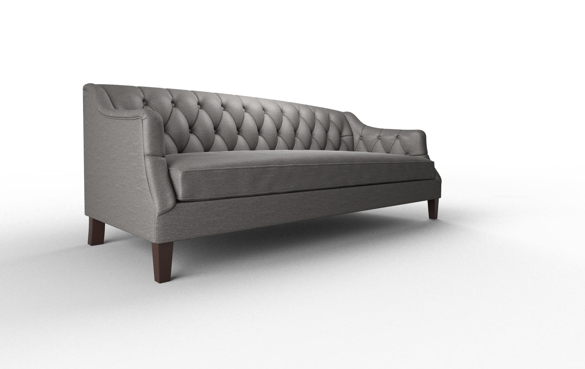 Shiraz Oscar Grey Sofa espresso legs 2