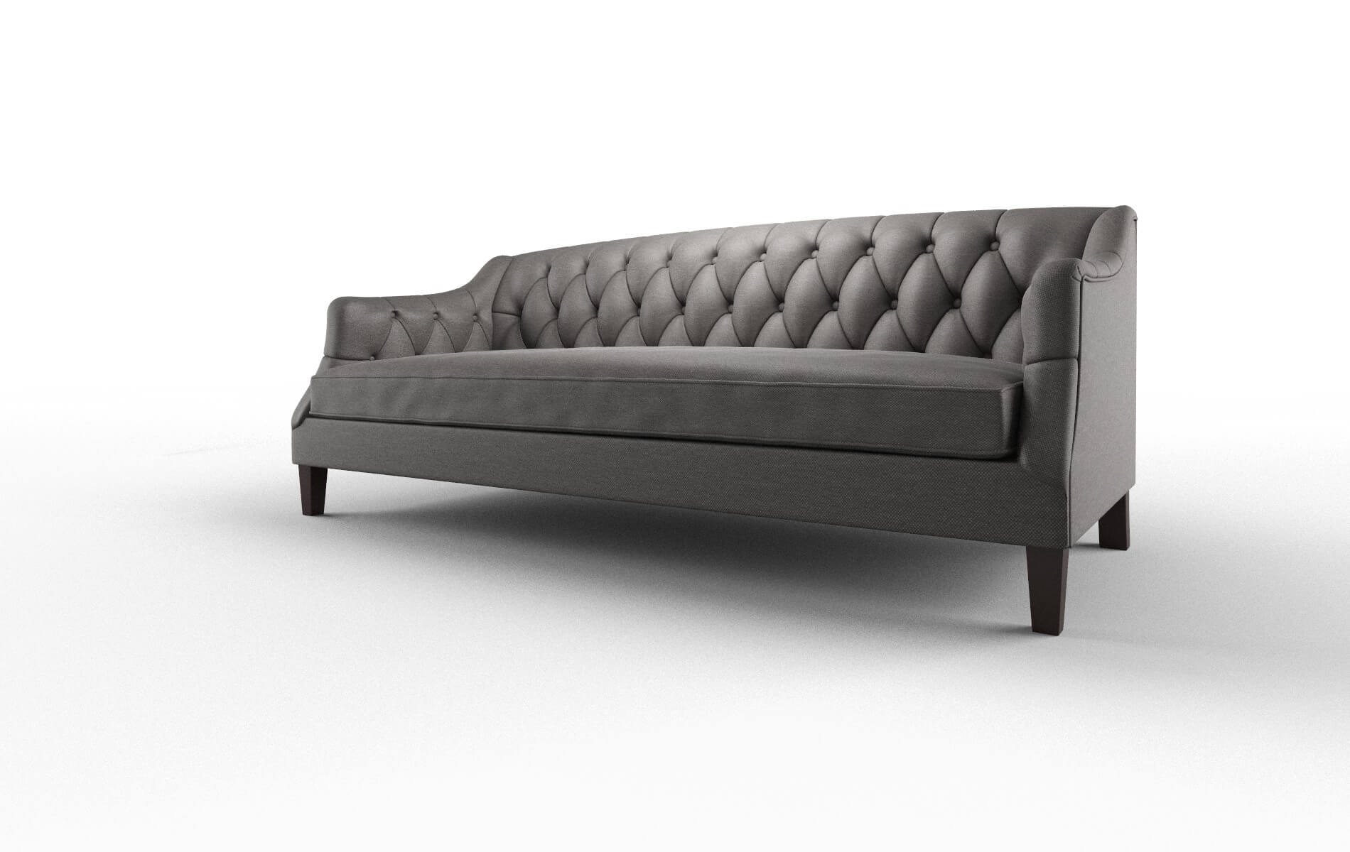 Shiraz Oscar Grey Sofa espresso legs 4