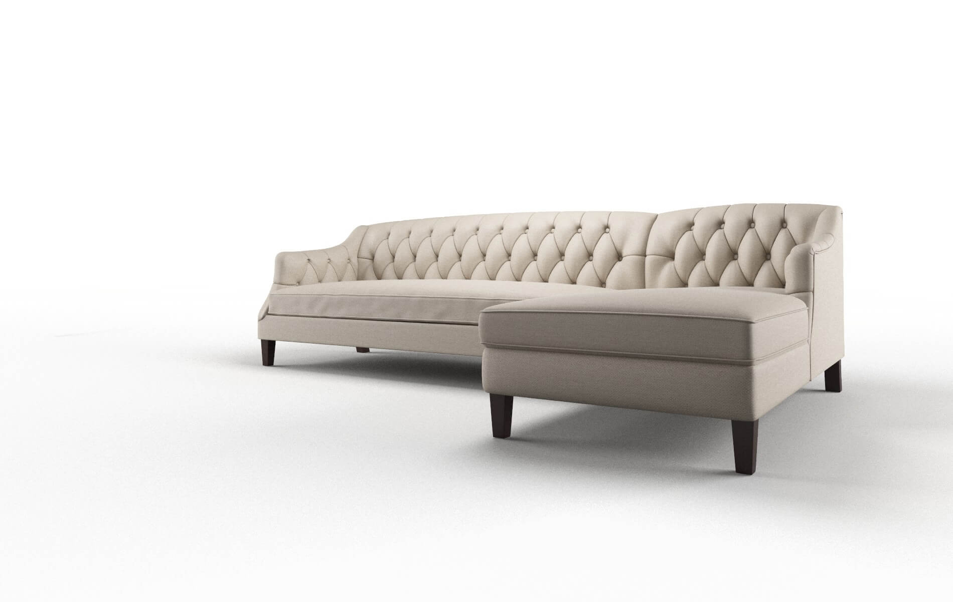 Shiraz Oscar Linen Panel espresso legs 4