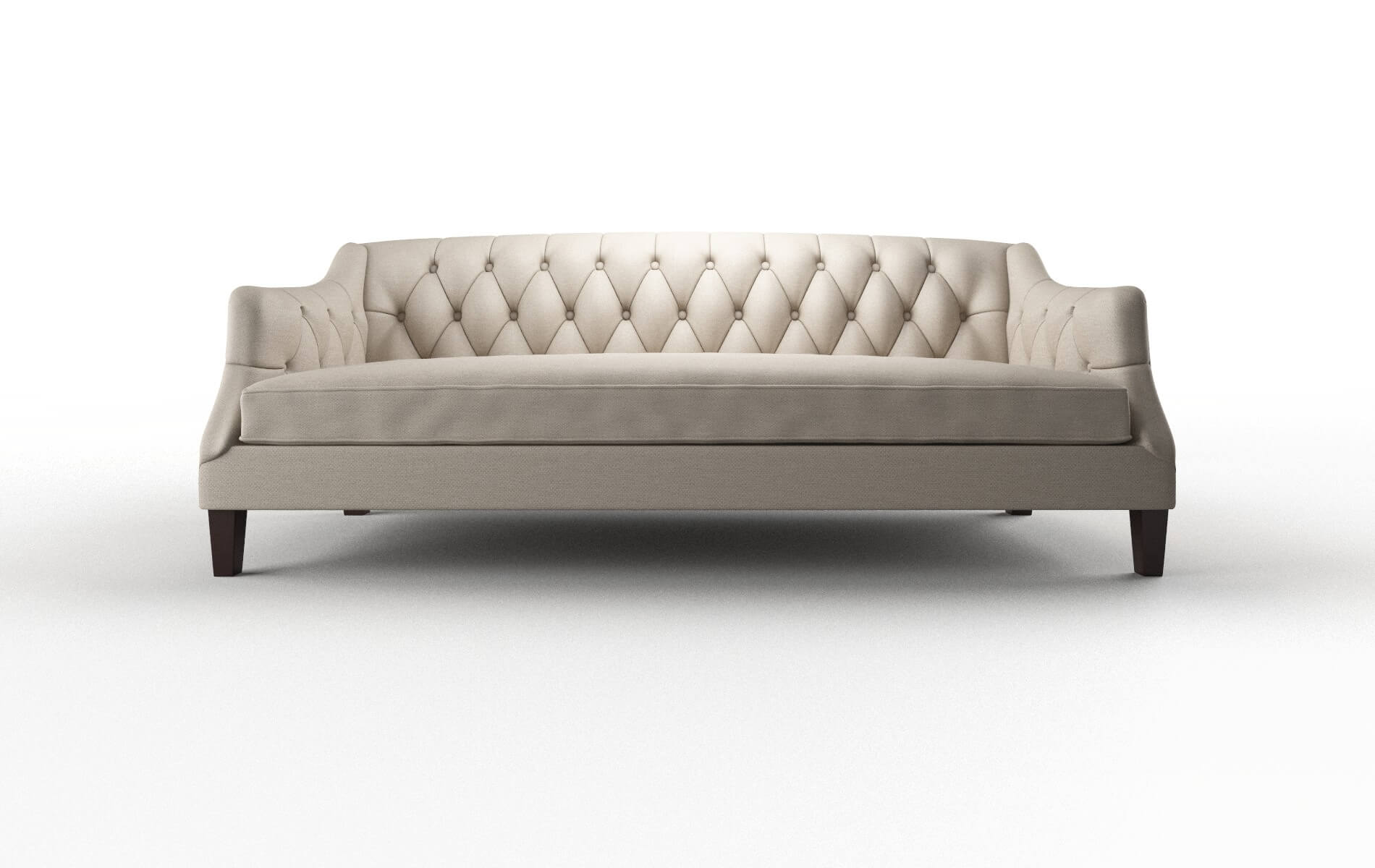 Shiraz Oscar Linen Sofa espresso legs 1