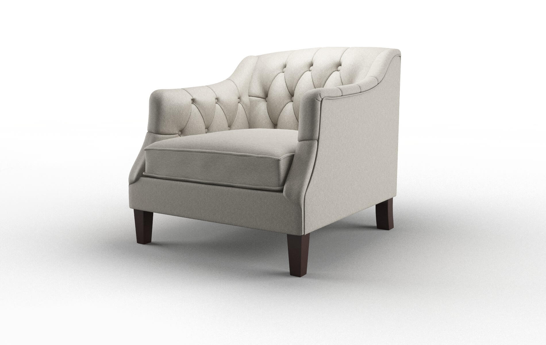 Shiraz Oscar Silver Chair espresso legs 4