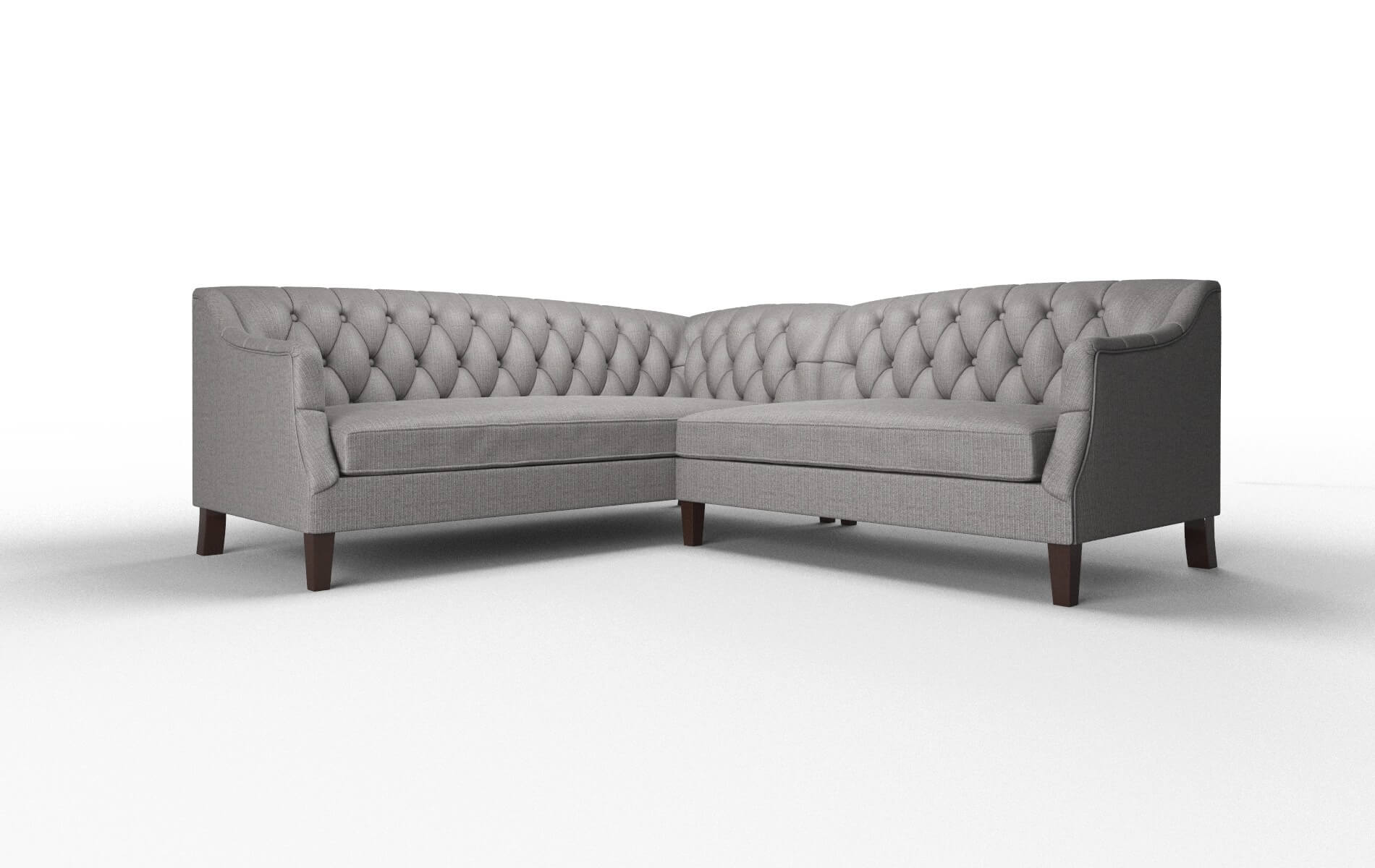 Shiraz Parker Graphite Sectional espresso legs 1