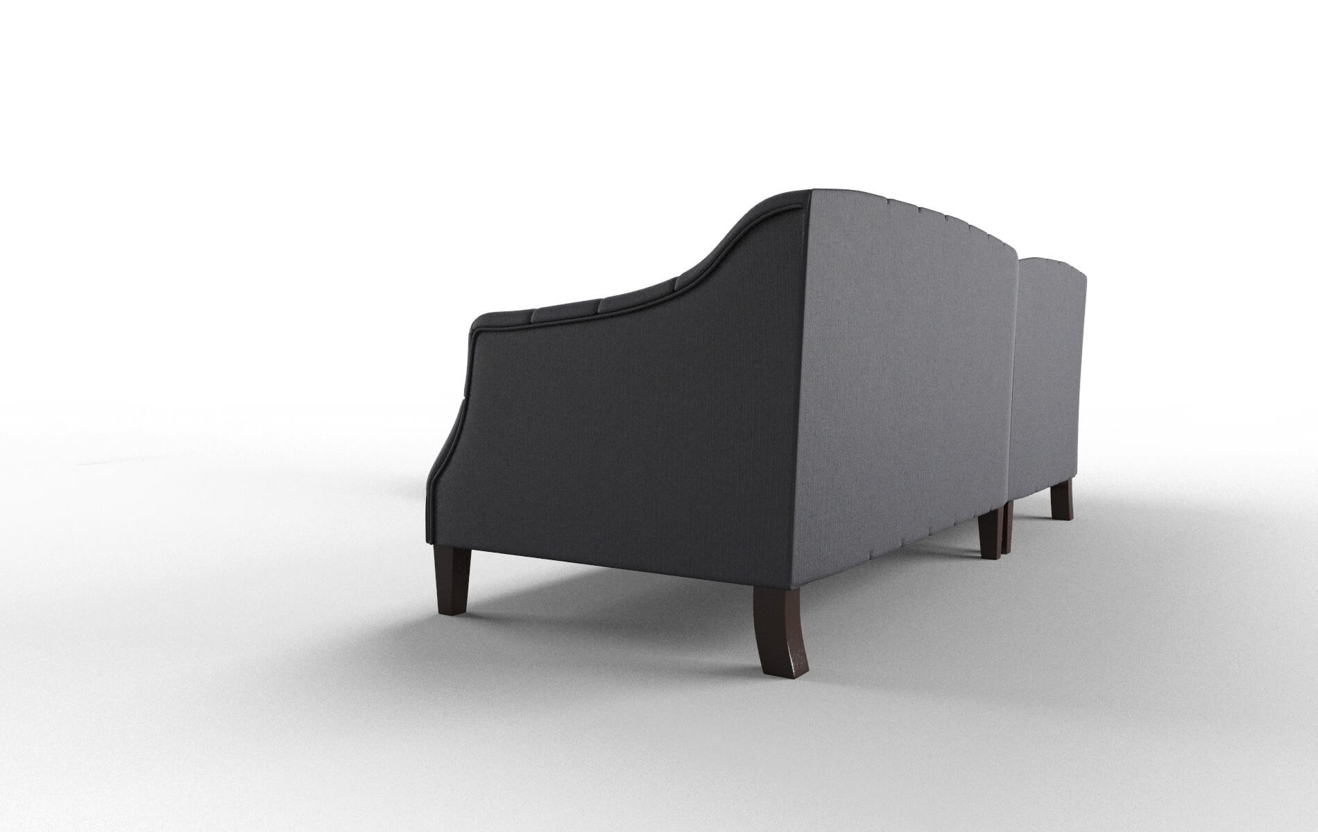 Shiraz Parker Midnight Sectional espresso legs 4