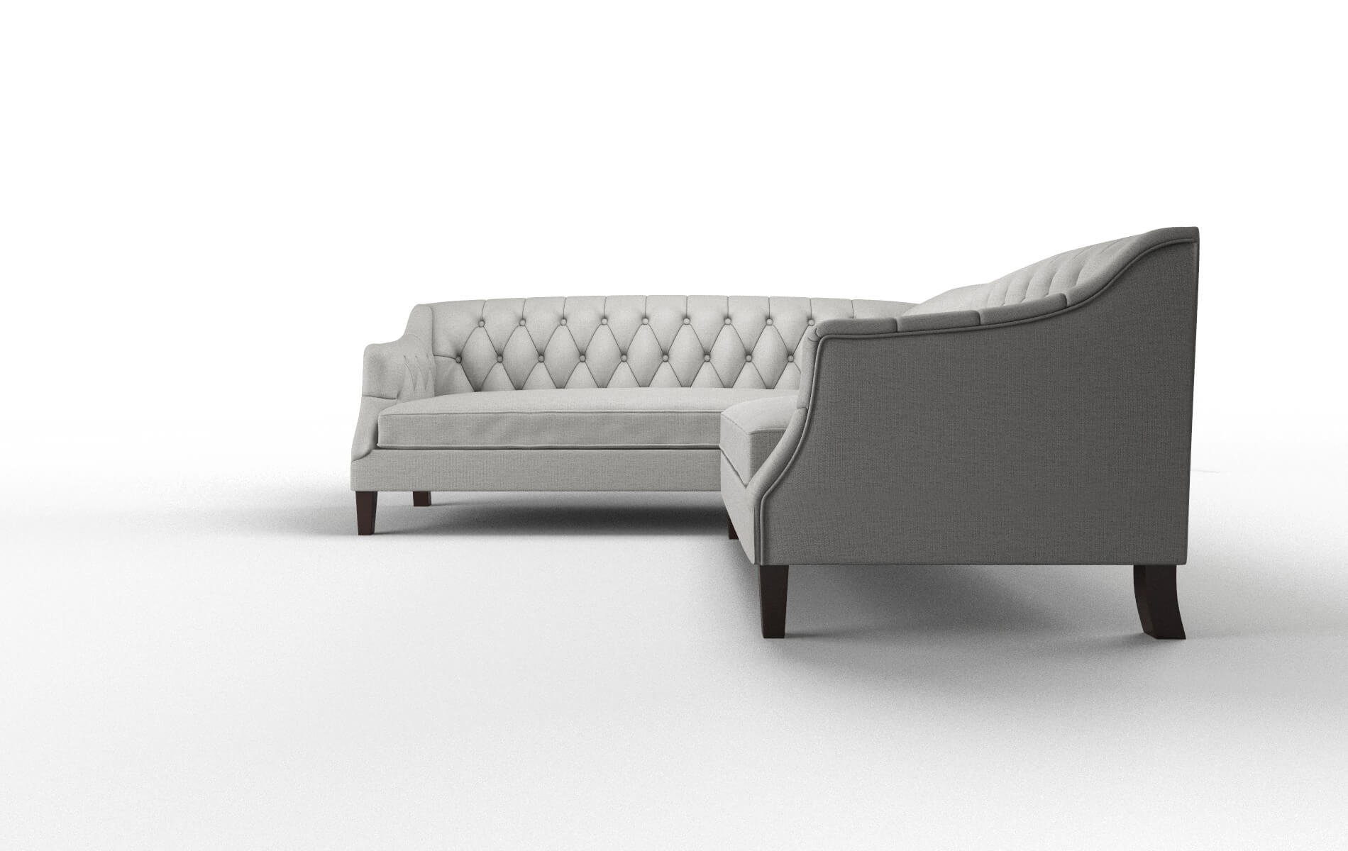 Shiraz Parker Silver Sectional espresso legs 5