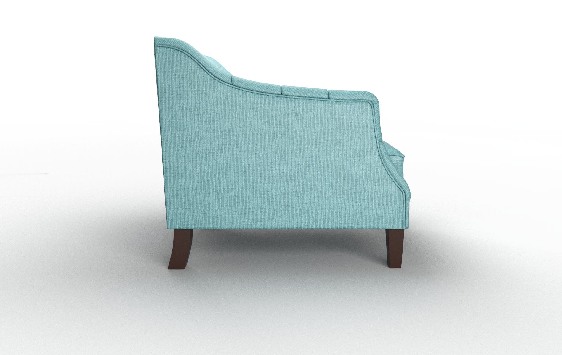 Shiraz Parker Turquoise Chair espresso legs 3