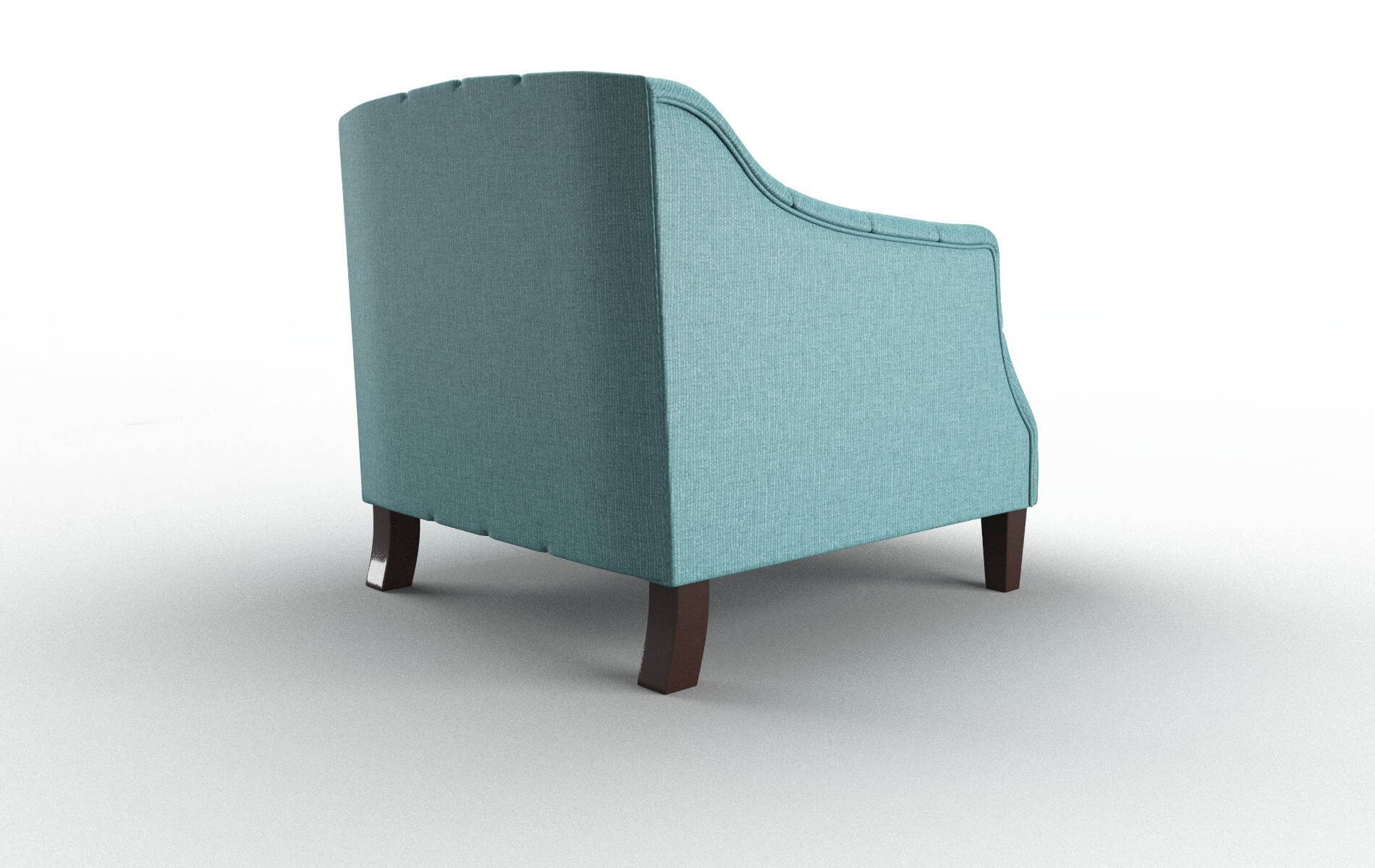Shiraz Parker Turquoise Chair espresso legs 5