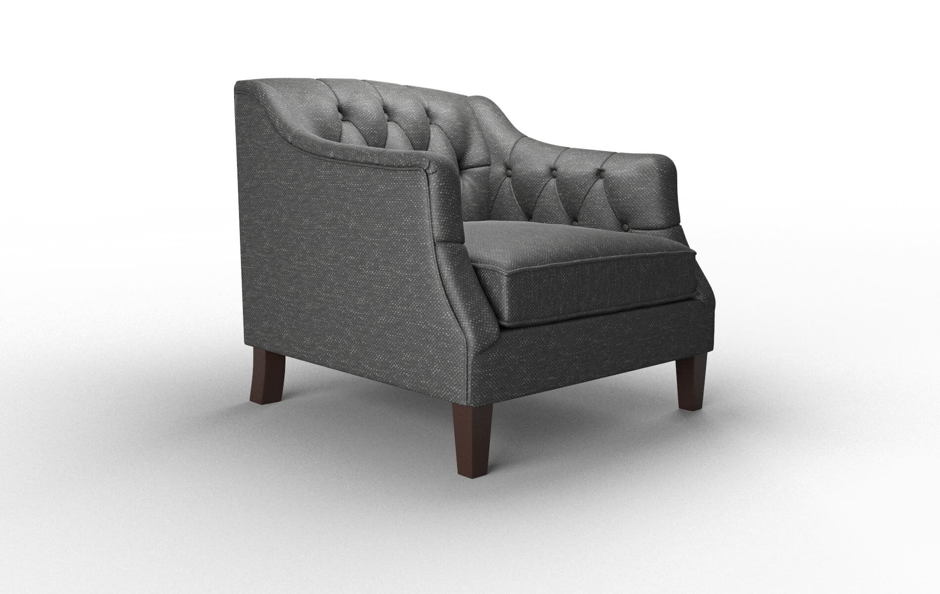 Shiraz Phoenix Charcoal Chair espresso legs 2