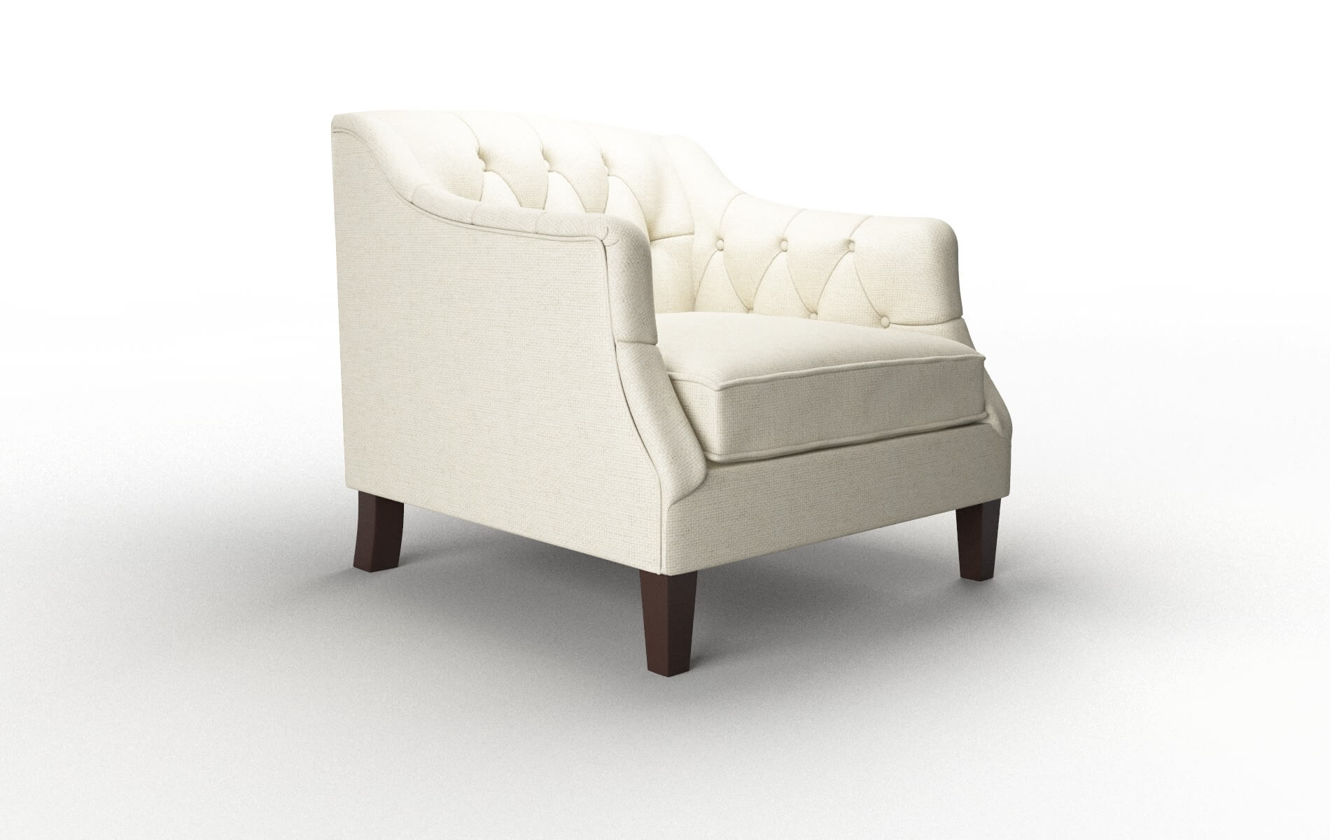 Shiraz Phoenix Ivory Chair espresso legs 2