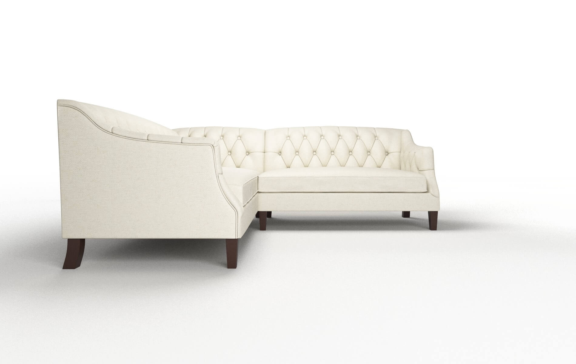 Shiraz Redondo Oyster Sectional espresso legs 2