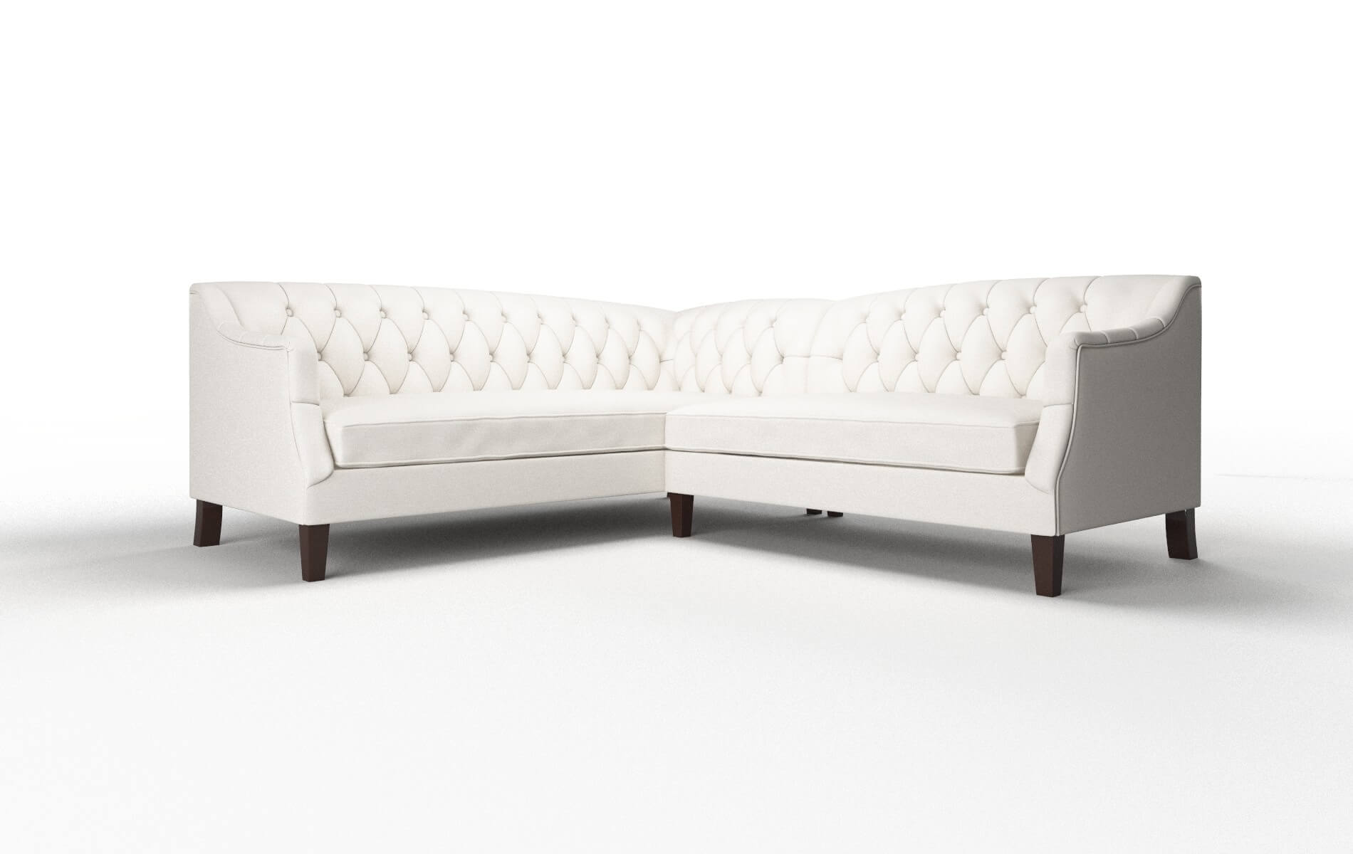 Shiraz Redondo Pearl Sectional espresso legs 1