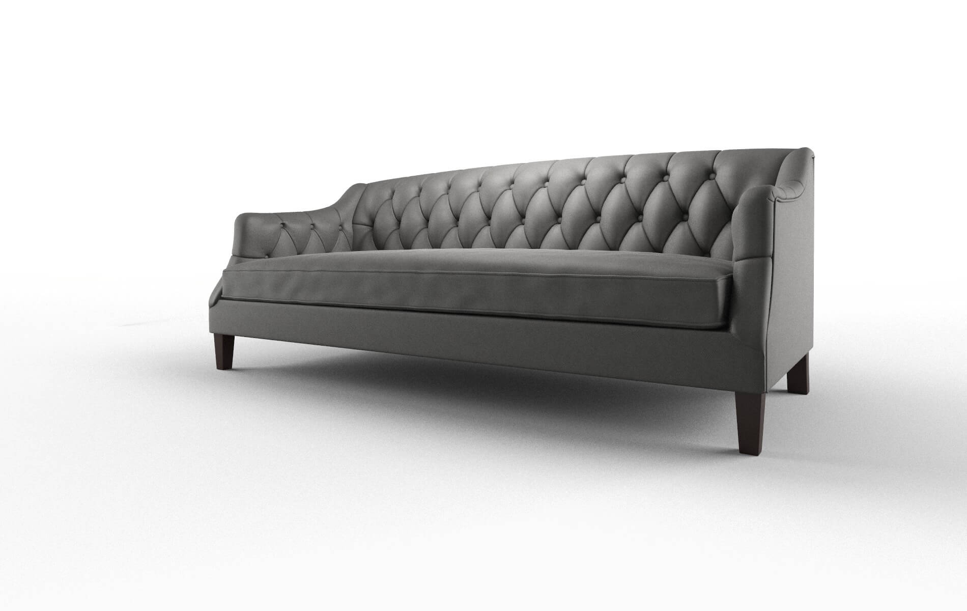 Shiraz Rocket Charcoal Sofa espresso legs 4