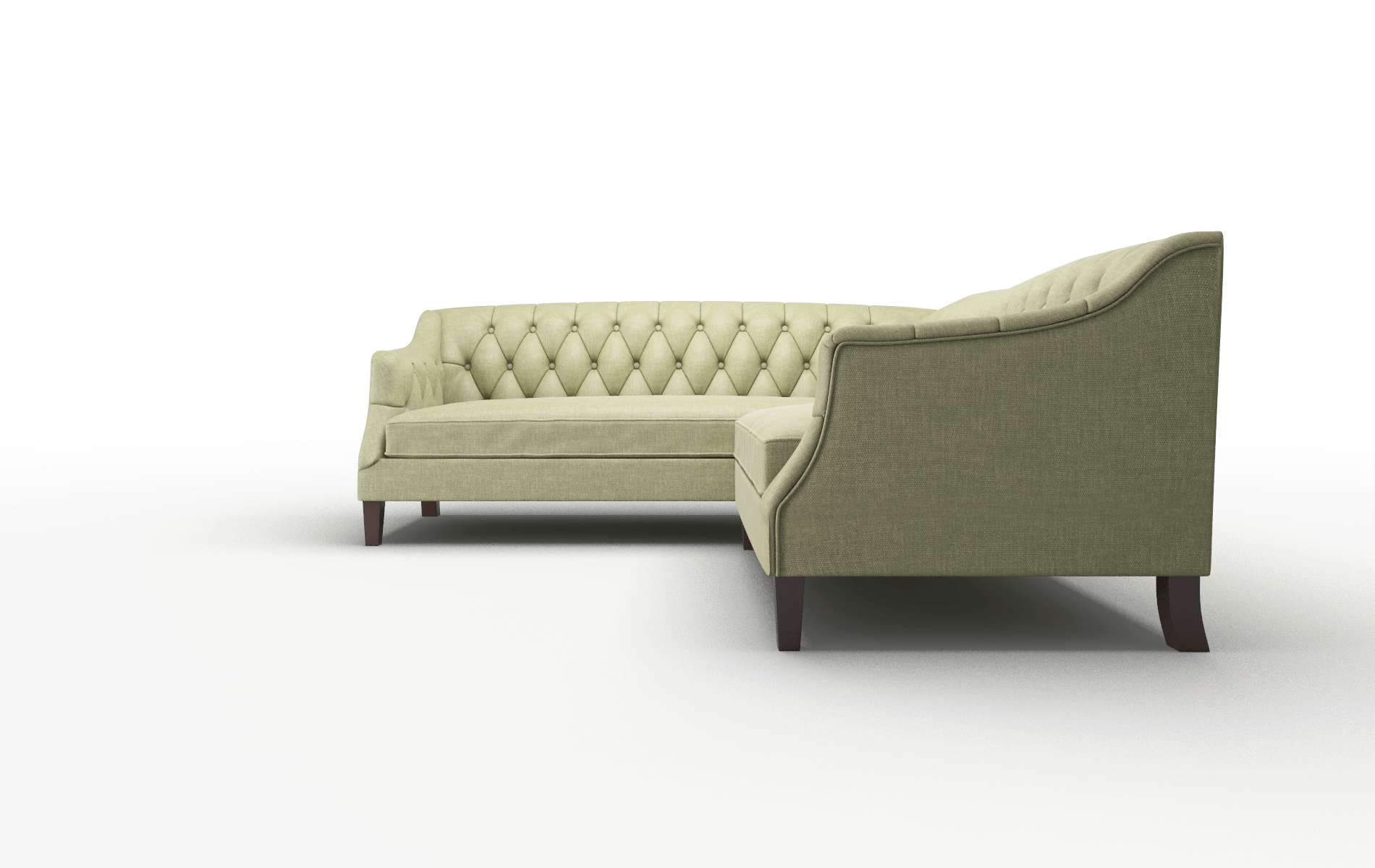 Shiraz Rocket Evergreen Sectional espresso legs 5