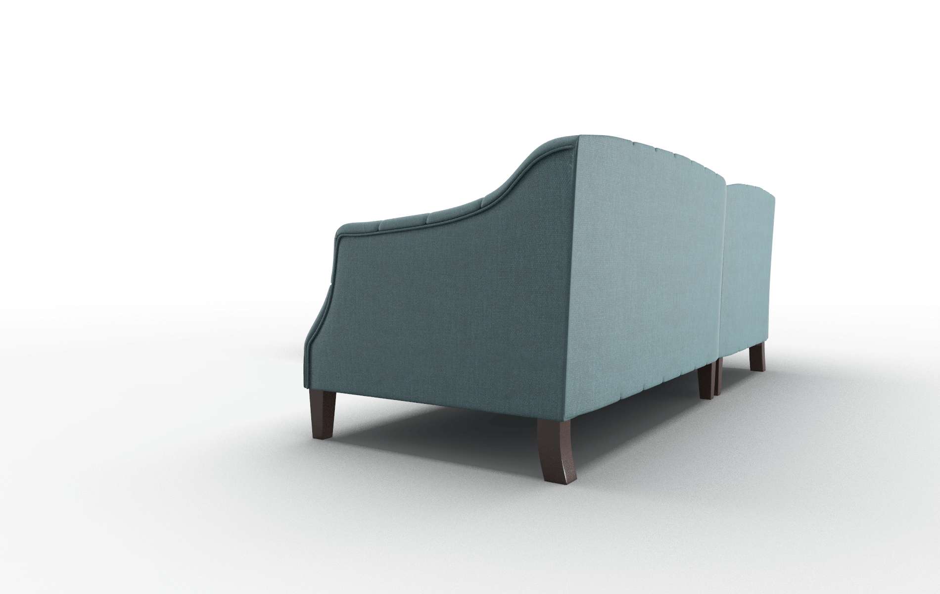 Shiraz Rocket Peacock Sectional espresso legs 4