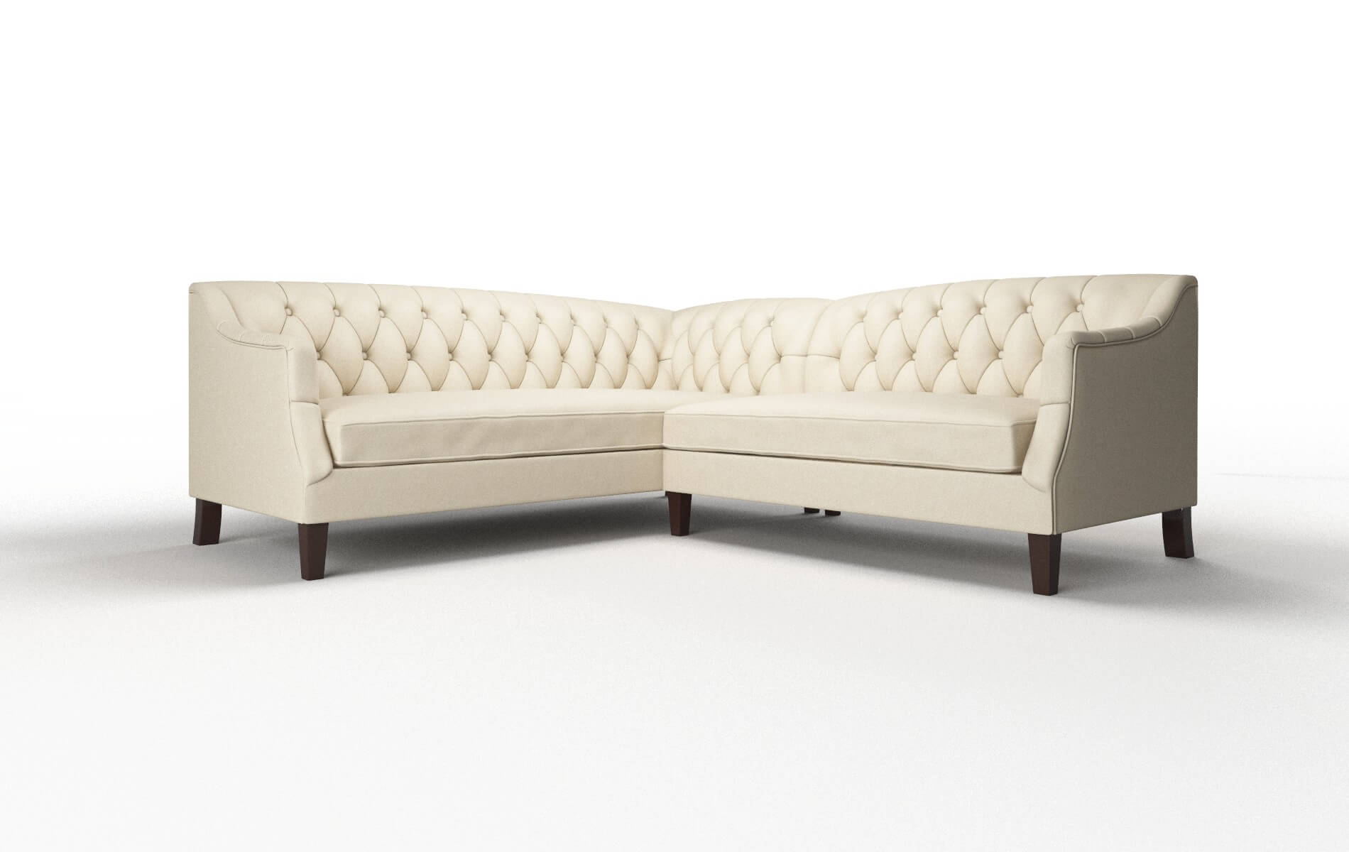 Shiraz Rocket Sand Sectional espresso legs 1