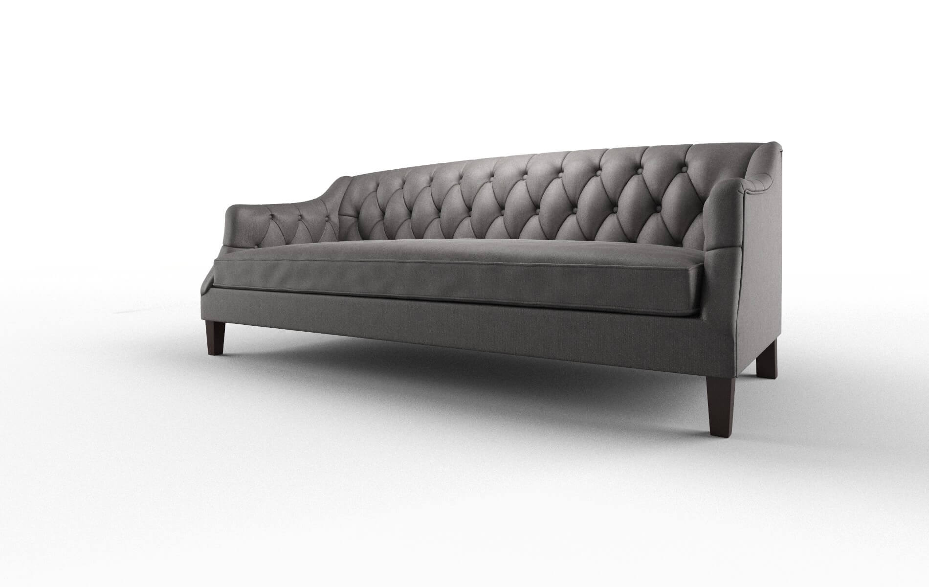 Shiraz Sasha Grey Sofa espresso legs 4