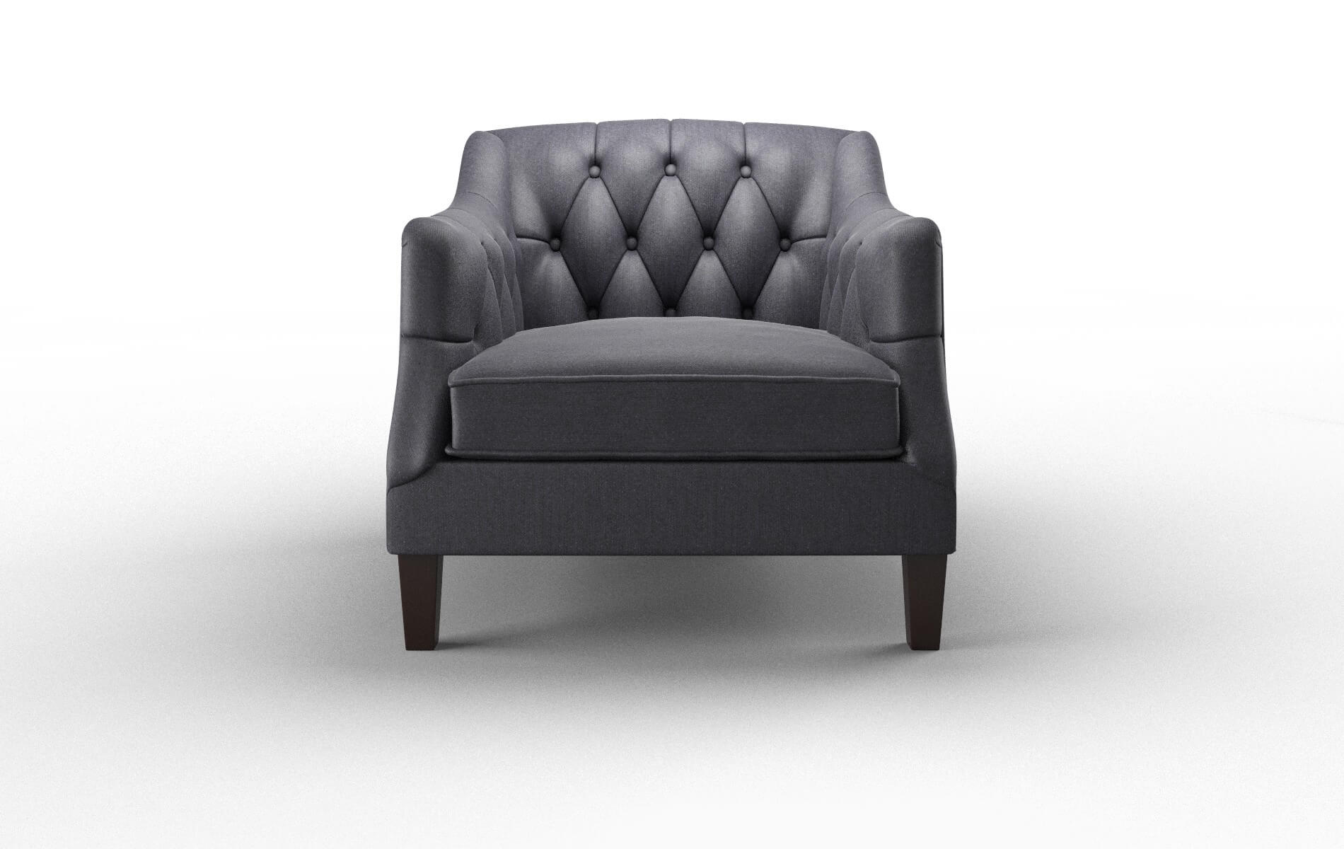 Shiraz Sasha Navy Chair espresso legs 1