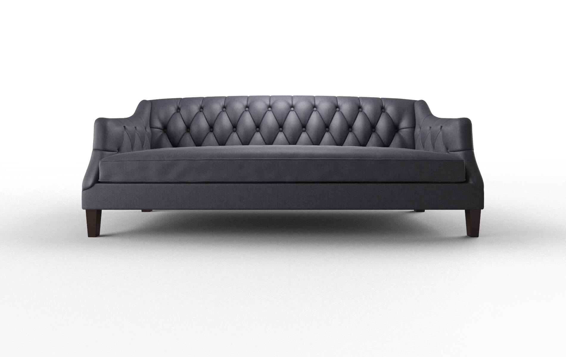 Shiraz Sasha Navy Sofa espresso legs 1