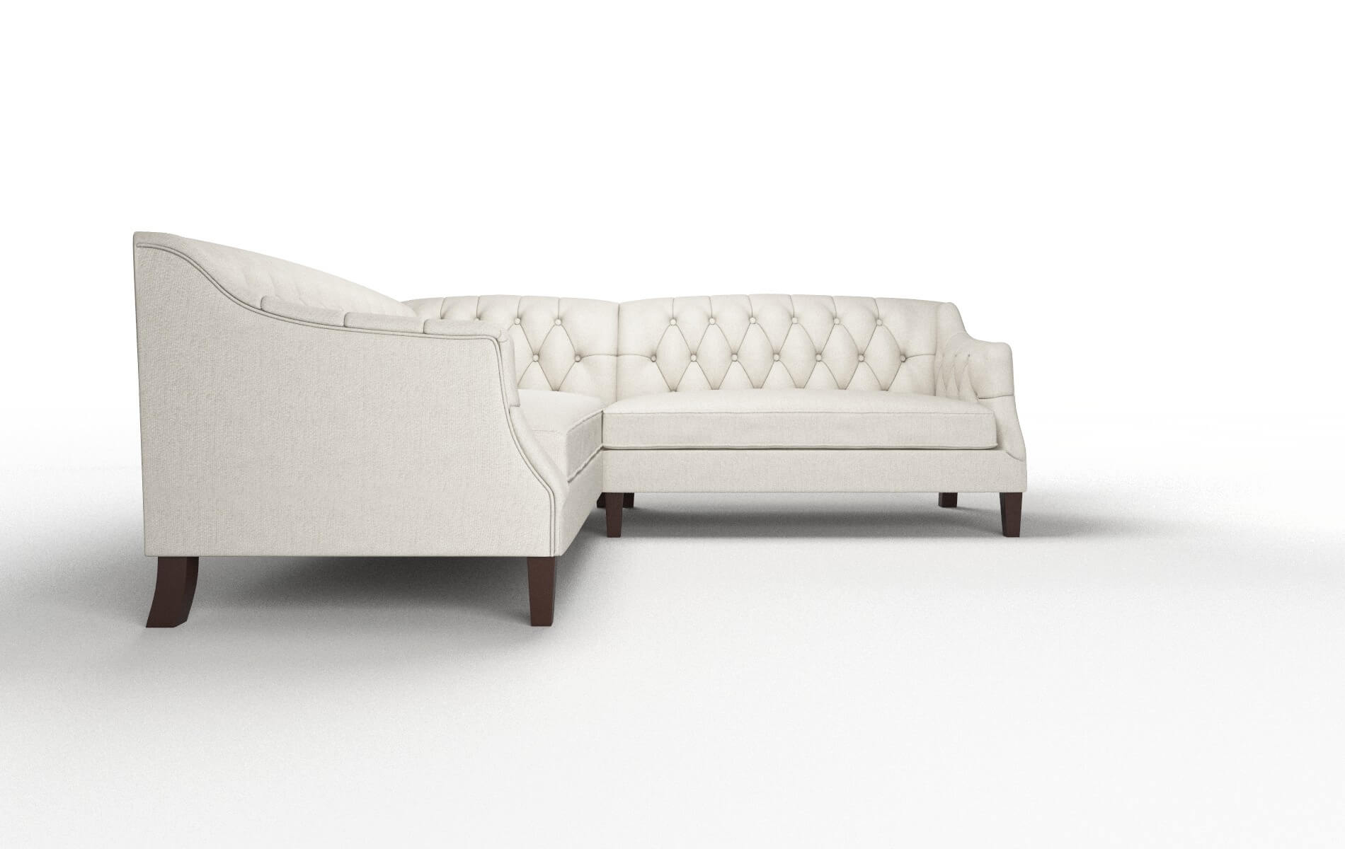 Shiraz Terrain Natural Sectional espresso legs 2
