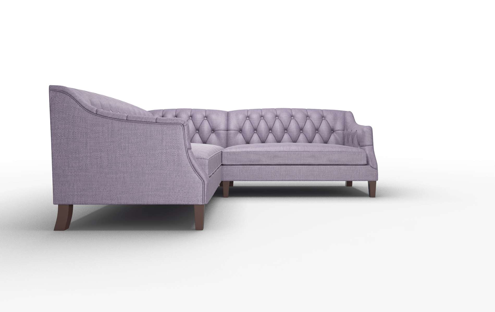 Shiraz Tess Blackberry Sectional espresso legs 2