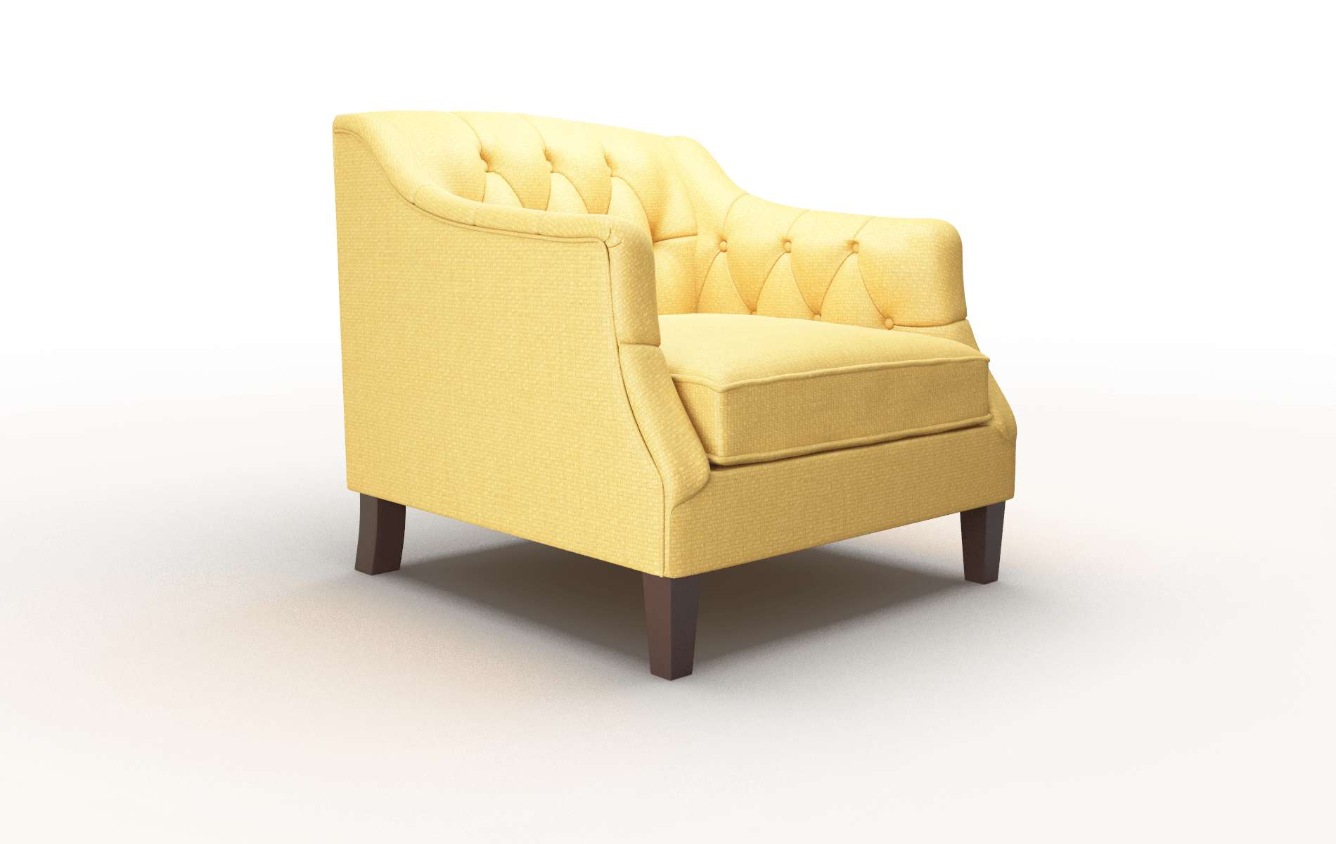 Shiraz Tess Turmeric Chair espresso legs 2