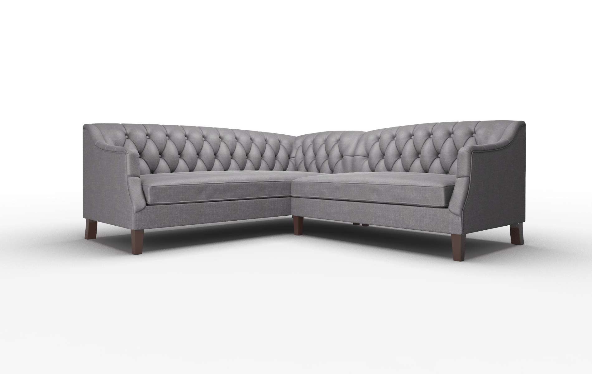 Shiraz Venus Onyx Sectional espresso legs 1