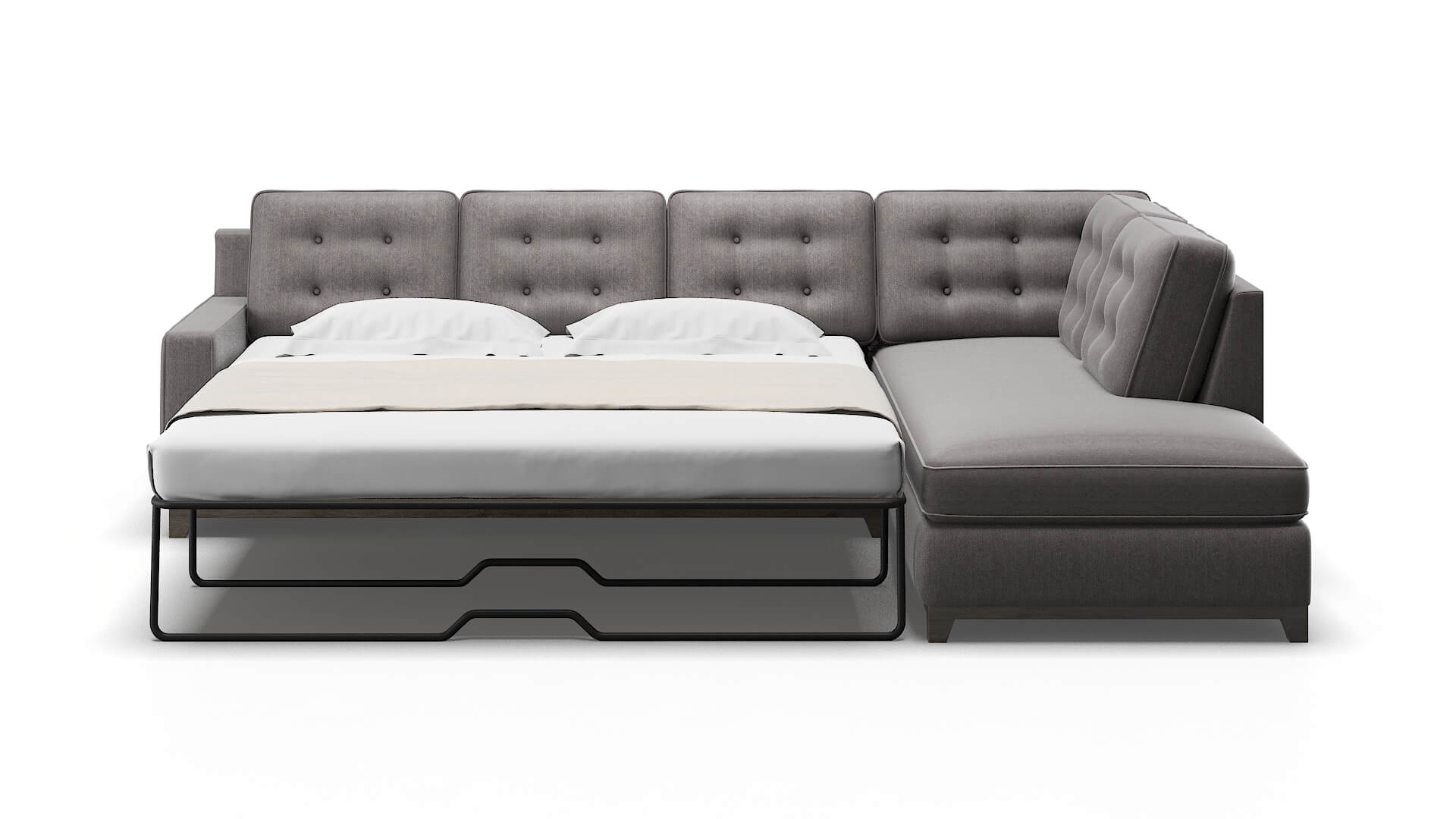 Alexandria Atlas_plz Silver Panel Sleeper Espresso legs 1