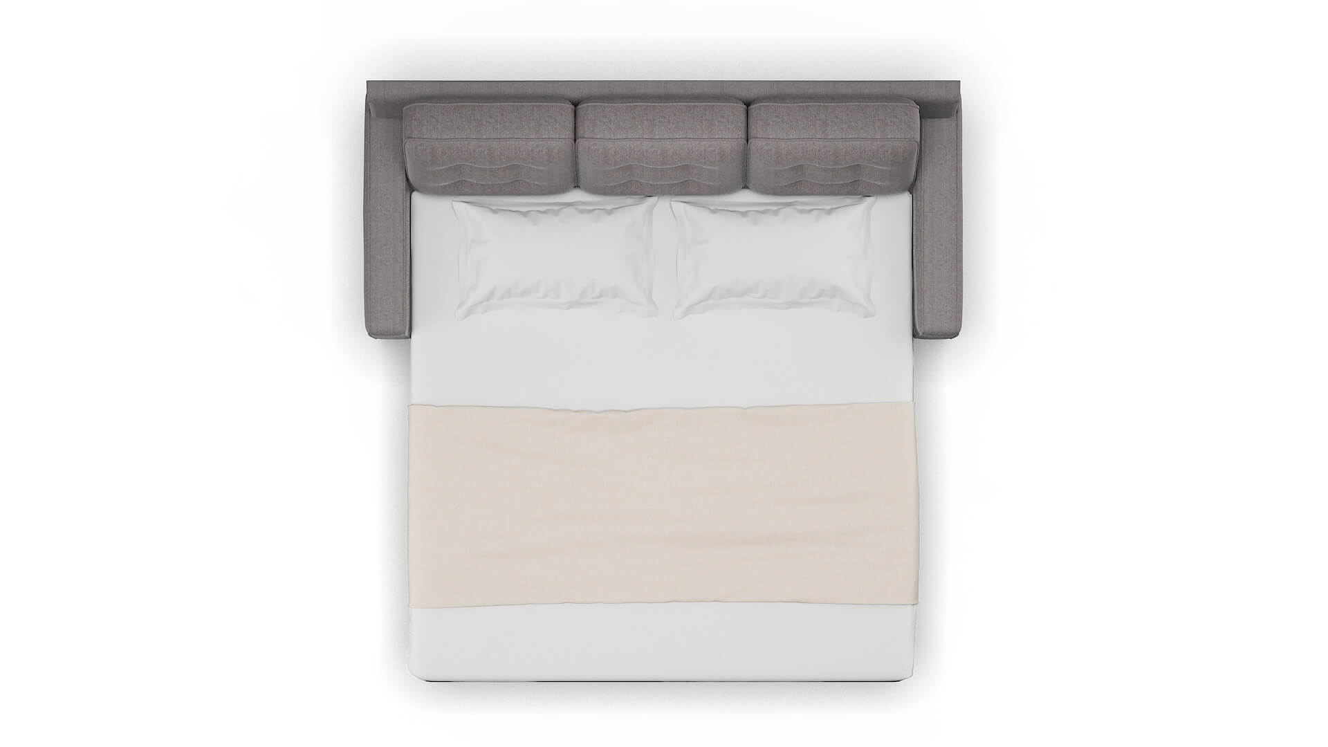 Alexandria Atlas_plz Silver Sofa Sleeper Espresso legs 3