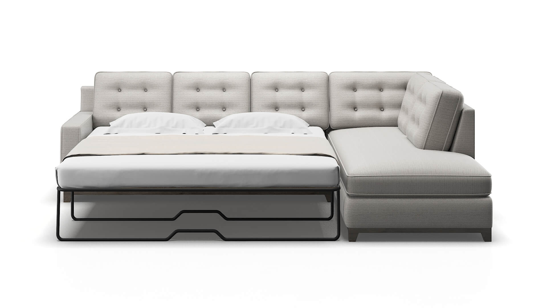 Alexandria Avenger Dolphin Panel Sleeper Espresso legs 1