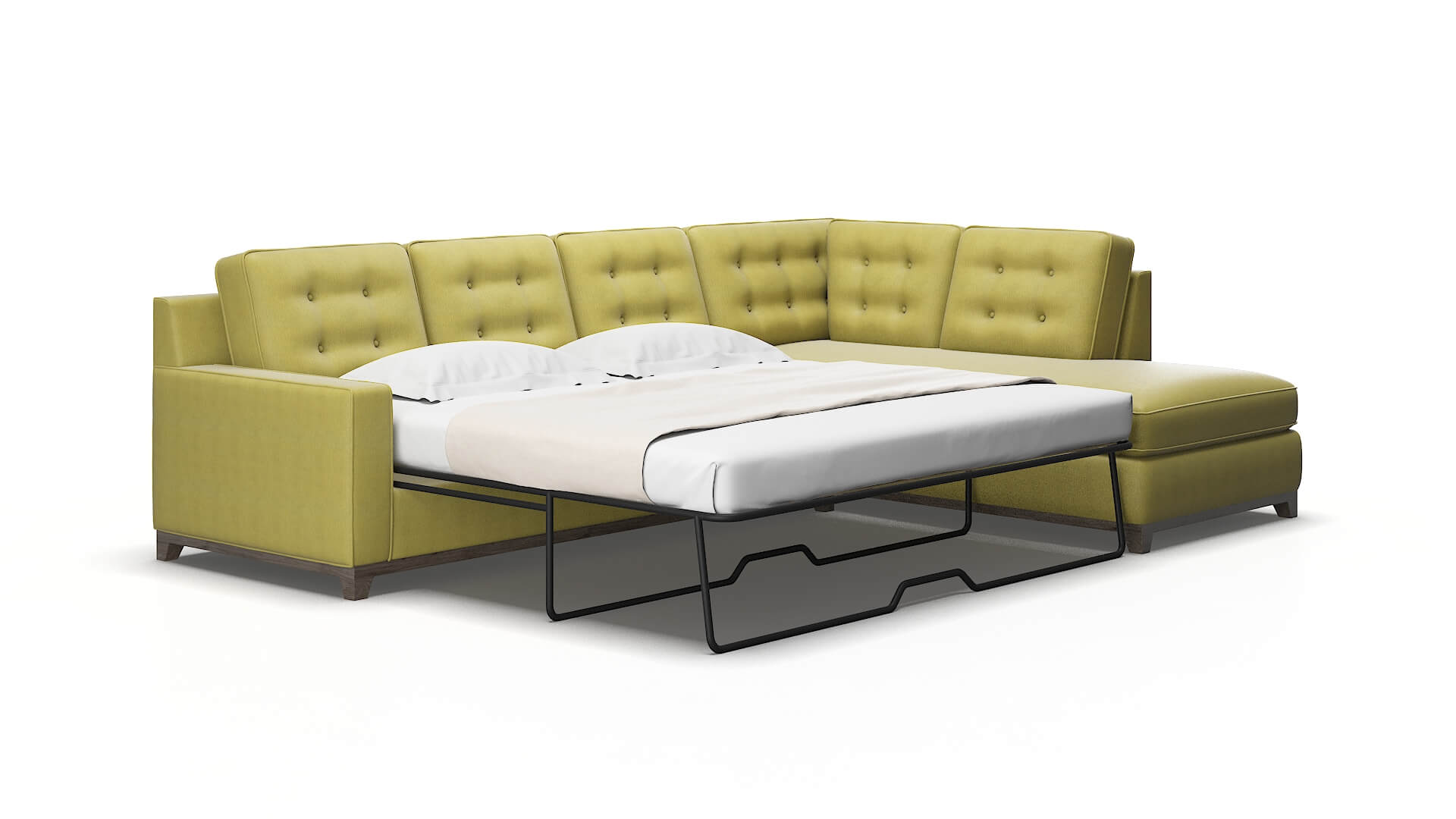 Alexandria Bella apple Panel sleeper Espresso Legs  2