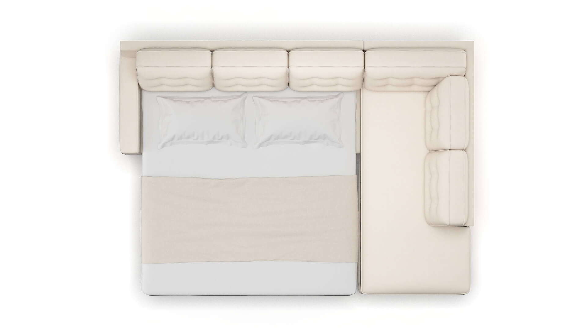 Alexandria Bella Buckwheat Panel Sleeper Espresso legs 3