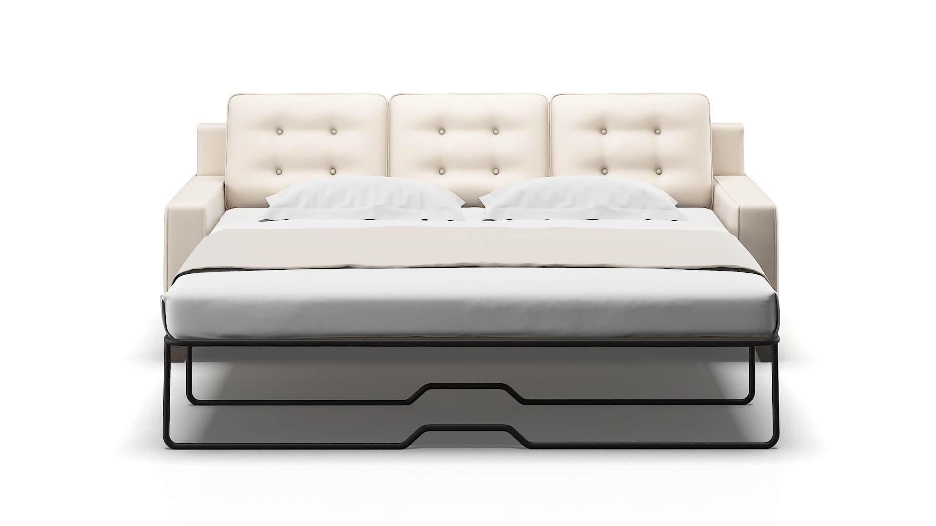 Alexandria Bella Buckwheat Sofa Sleeper Espresso legs 1