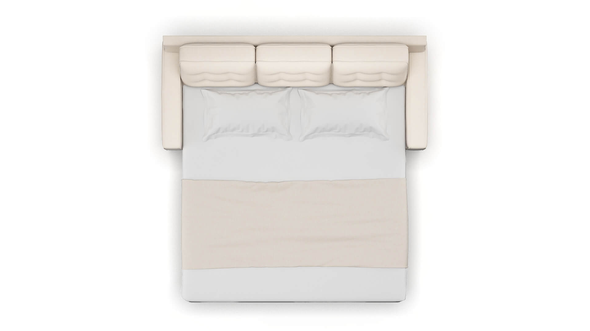 Alexandria Bella Buckwheat Sofa Sleeper Espresso legs 3